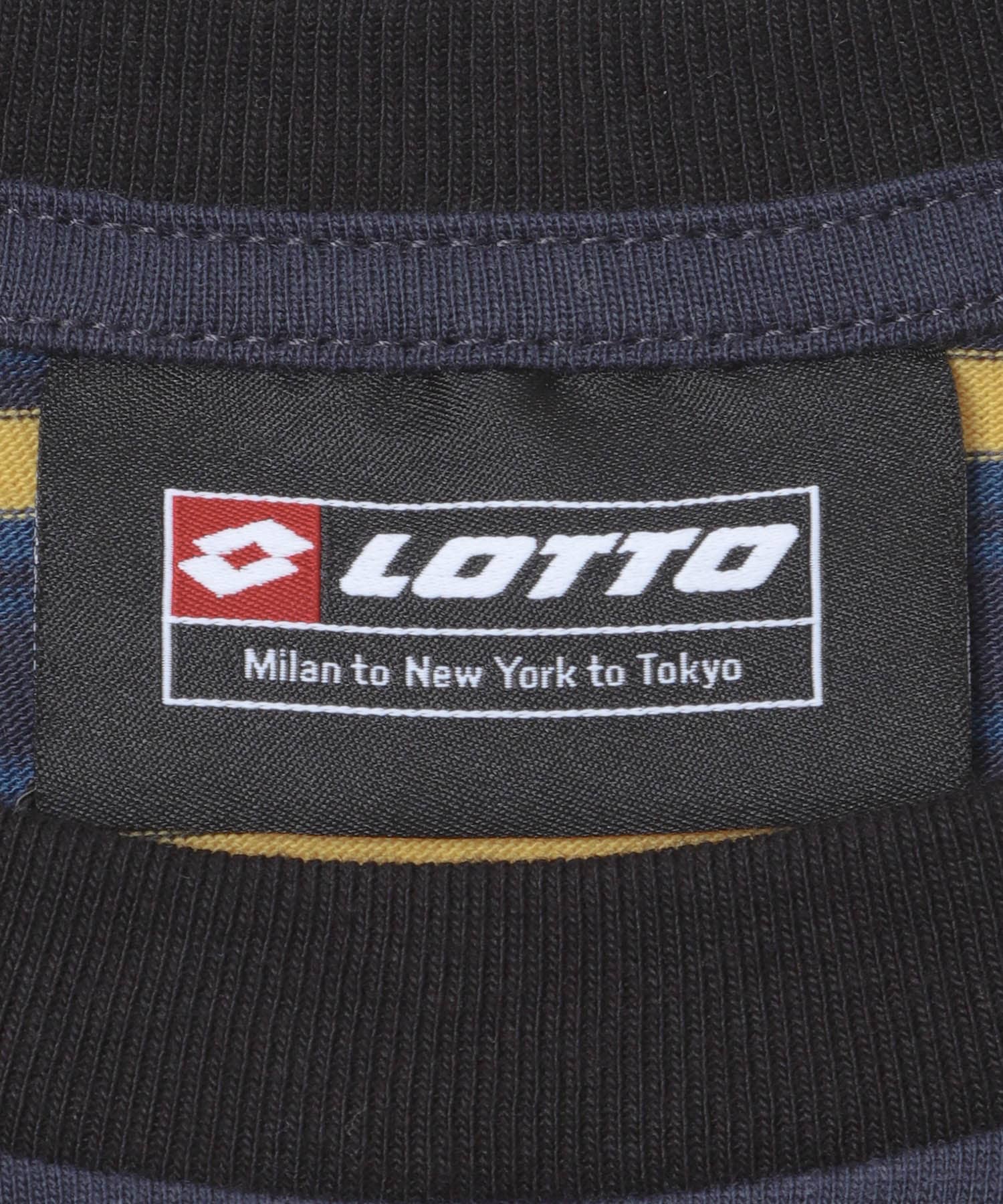 LOTTO　K.TERADA MULTI BORDER T-SHIRTS NAVY M
