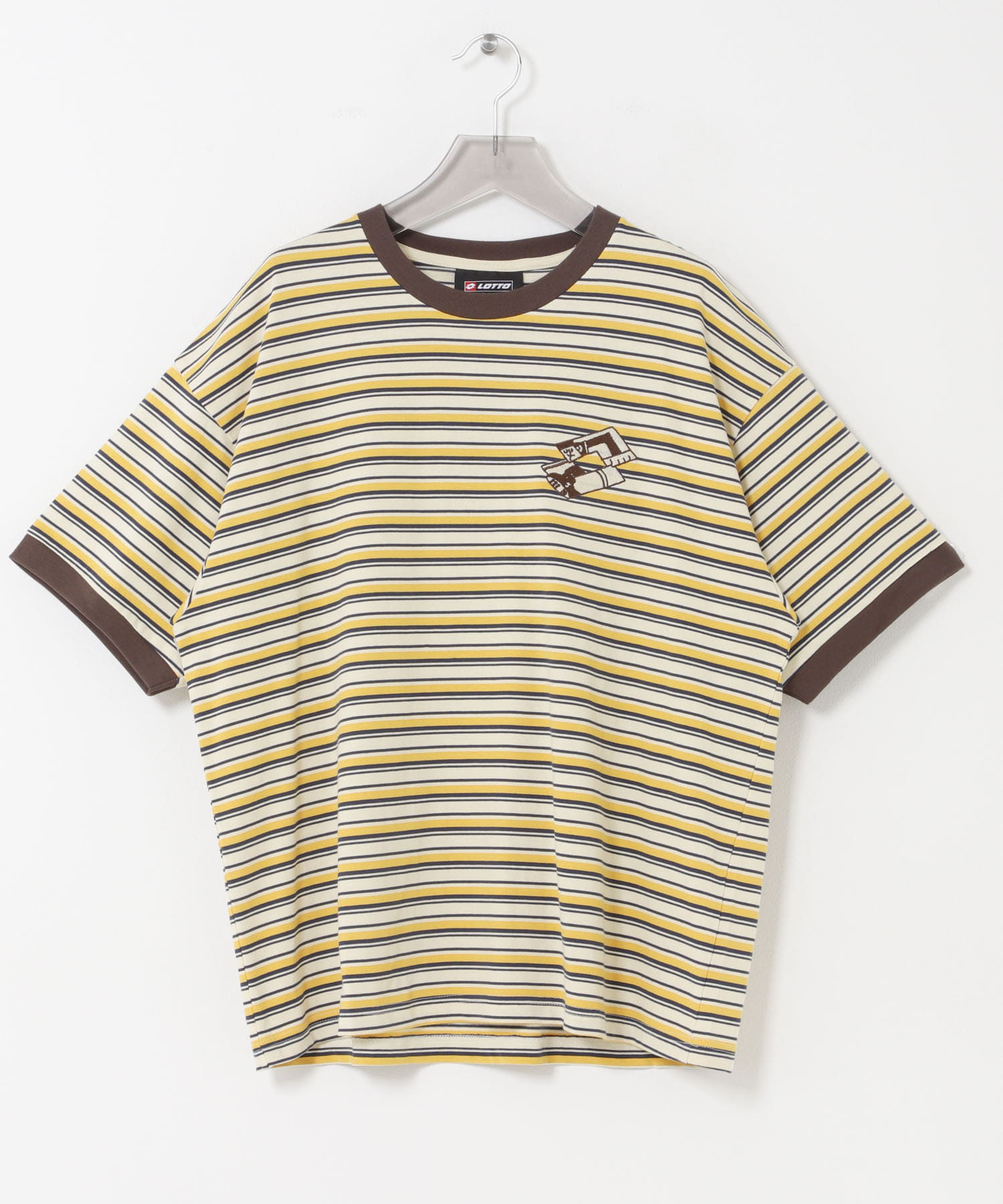 LOTTO　K.TERADA MULTI BORDER T-SHIRTS YELLOW M