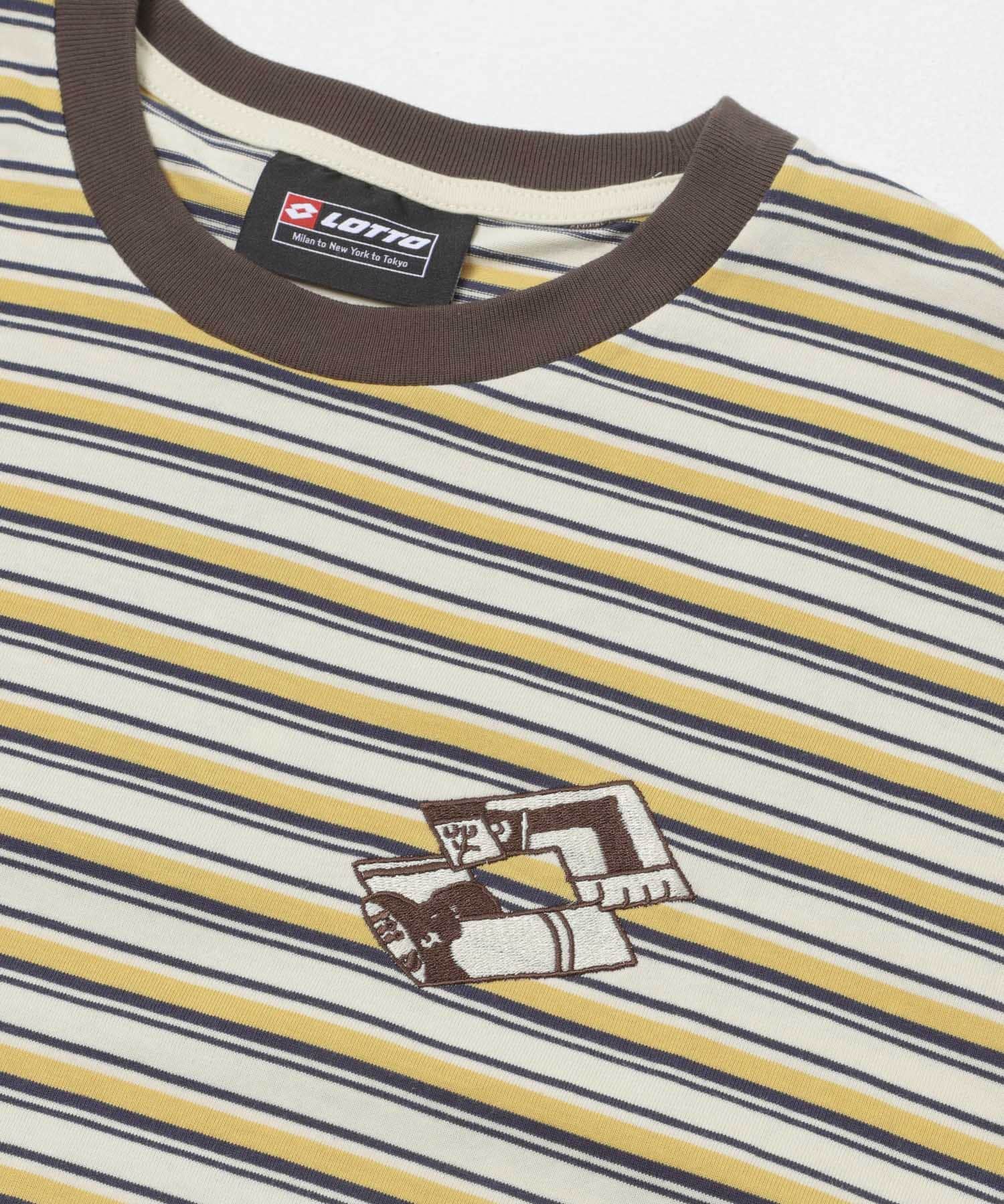 LOTTO　K.TERADA MULTI BORDER T-SHIRTS YELLOW M