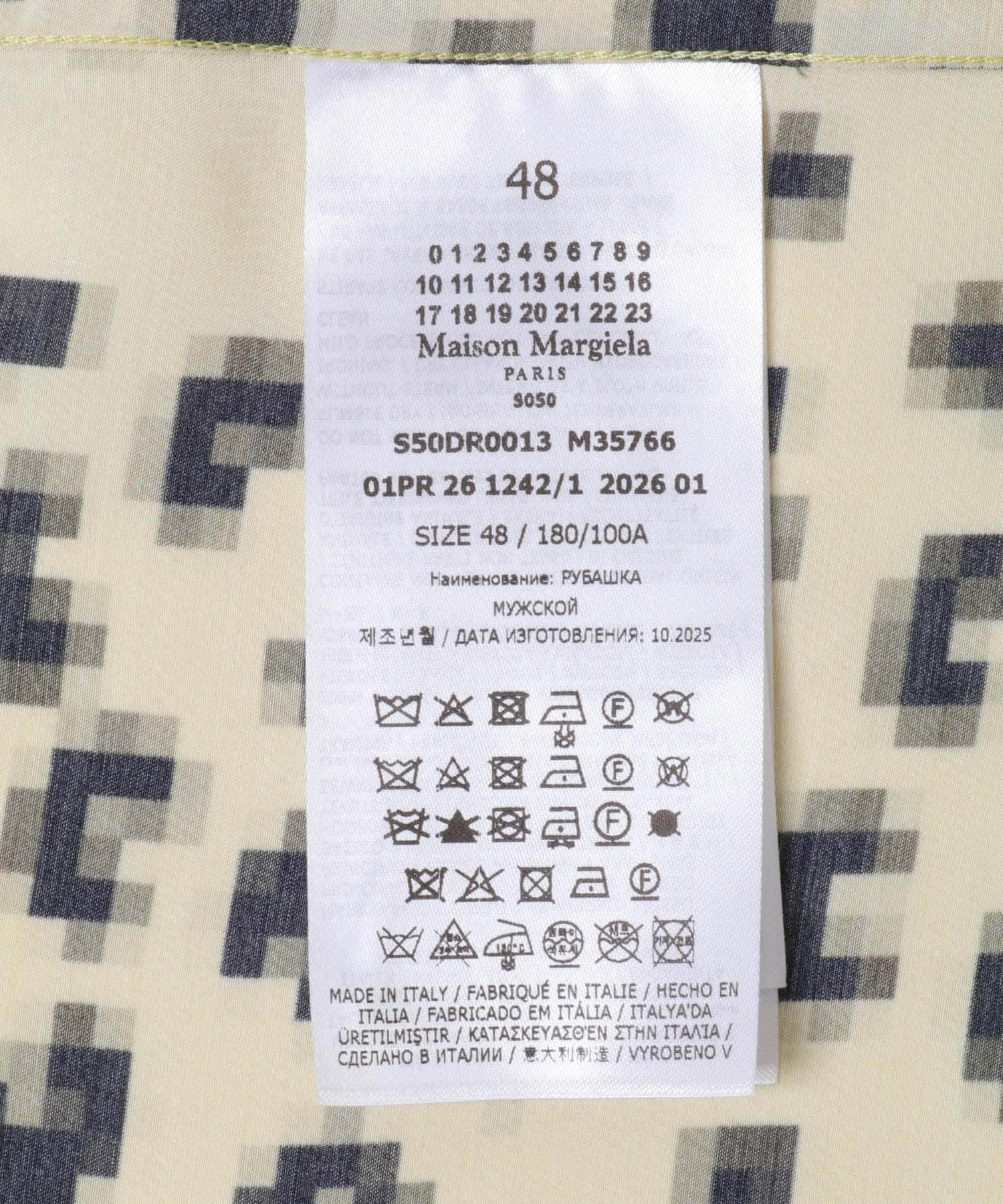 Maison Margiela　SHORT-SLEEVE SHIRTS M35766 169S G LEO 48