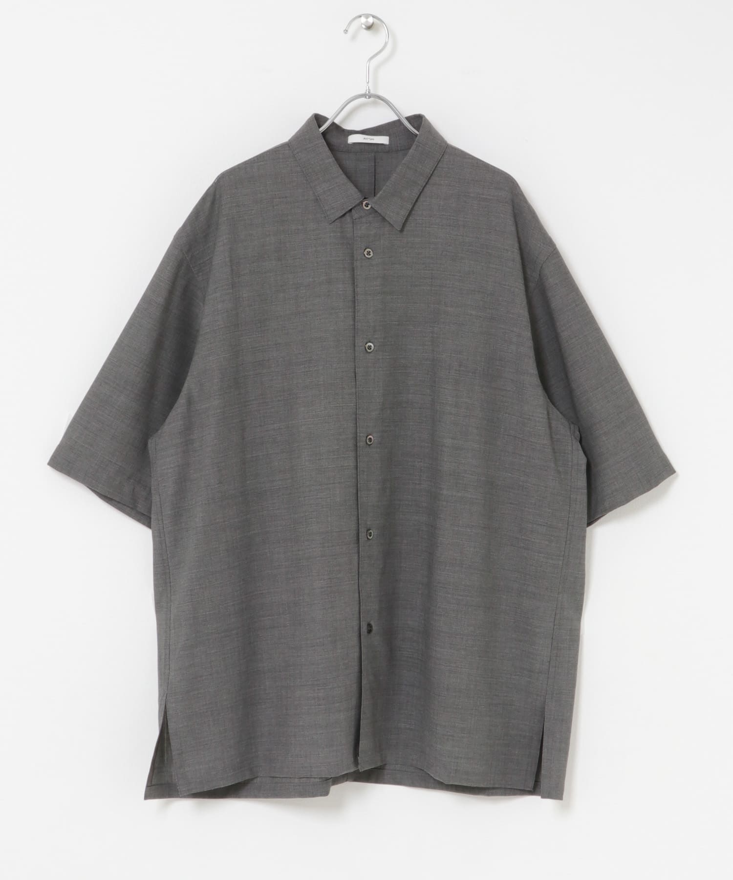 別注』ATON×URBAN RESEARCH WOOL GAUZE SHORT-SLEEVE SHIRTS(4 GRAY