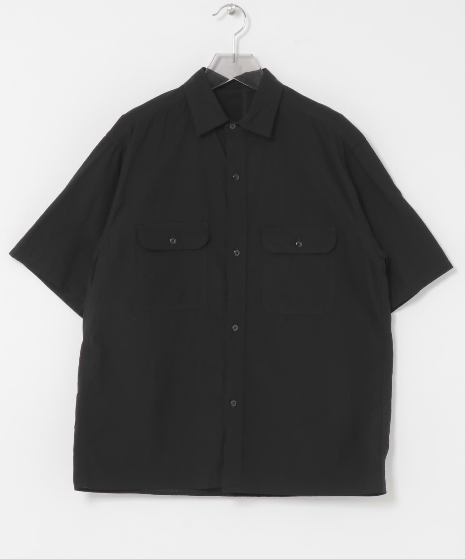 blurhmsROOTSTOCK　H.T.CHAMBRAY WORK SHORT-SLEEVE BLACK 2