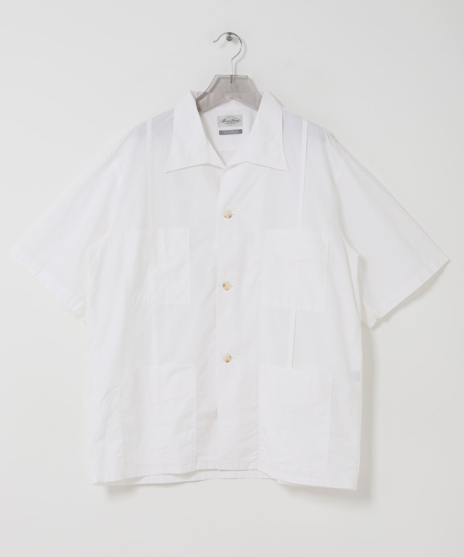 Marvine Pontiak Shirt Makers　BUBBLY SHIRTS WHITE One