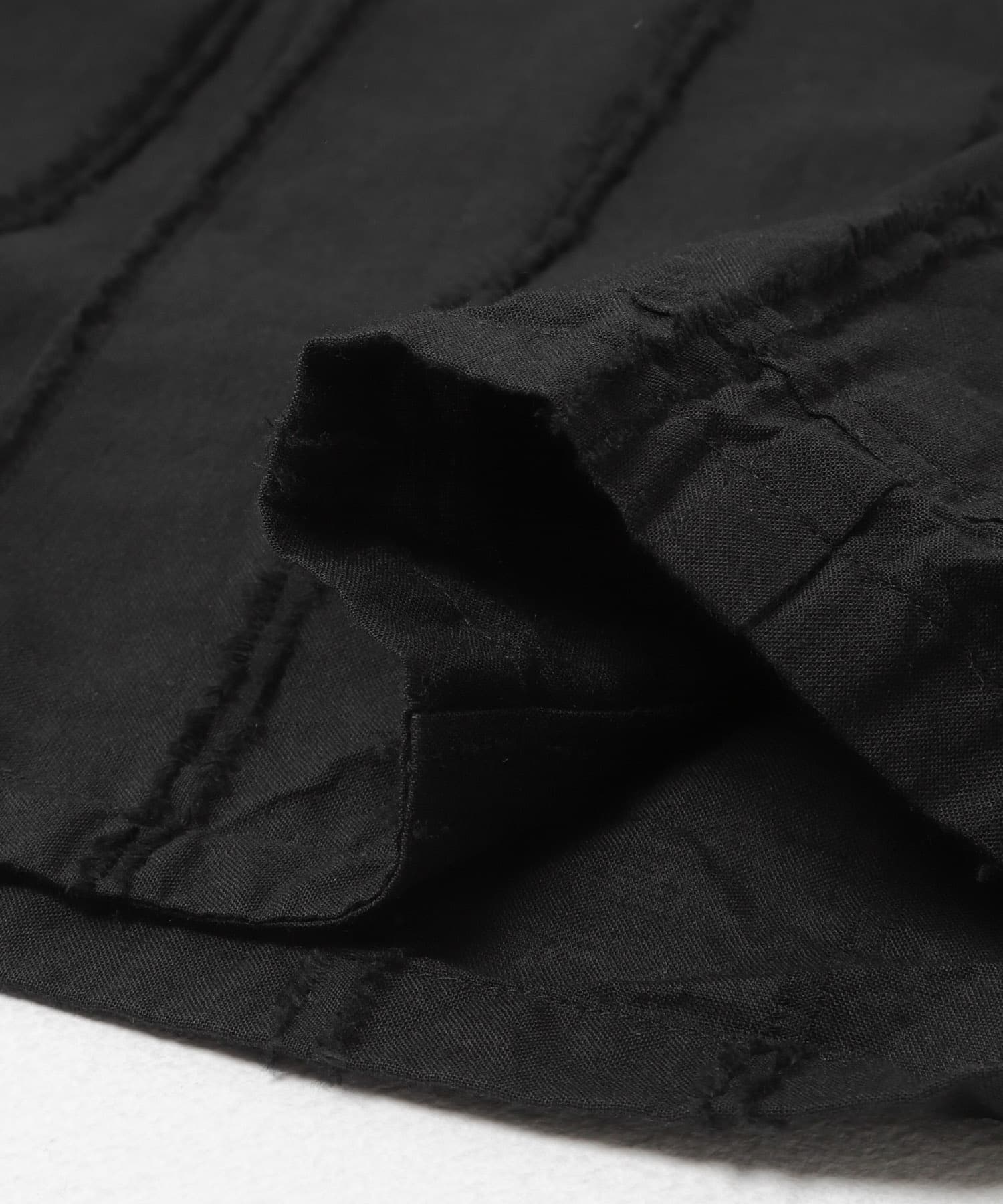 Marvine Pontiak Shirt Makers　BUBBLY SHIRTS BLK FRINGE One