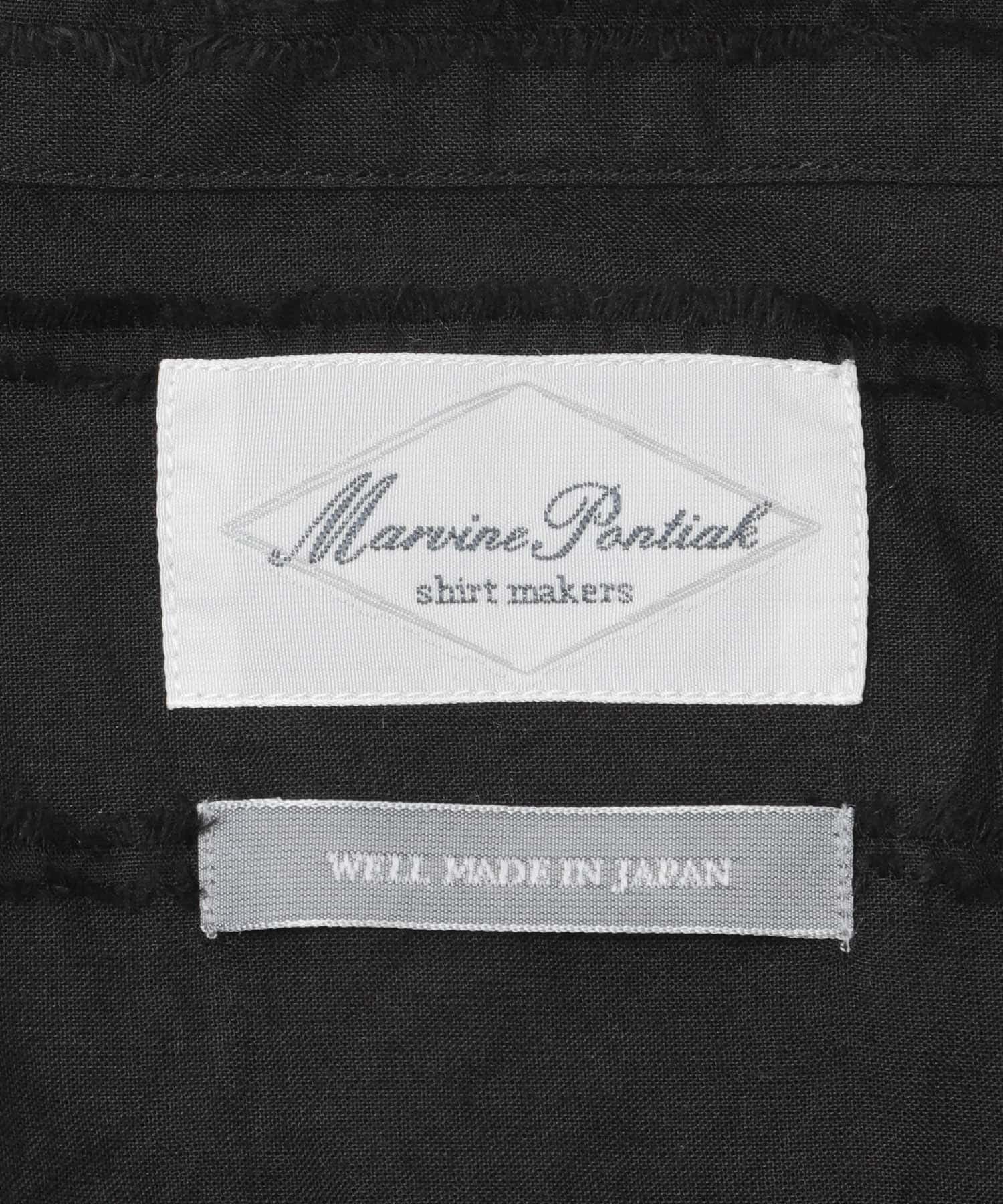 Marvine Pontiak Shirt Makers　BUBBLY SHIRTS BLK FRINGE One