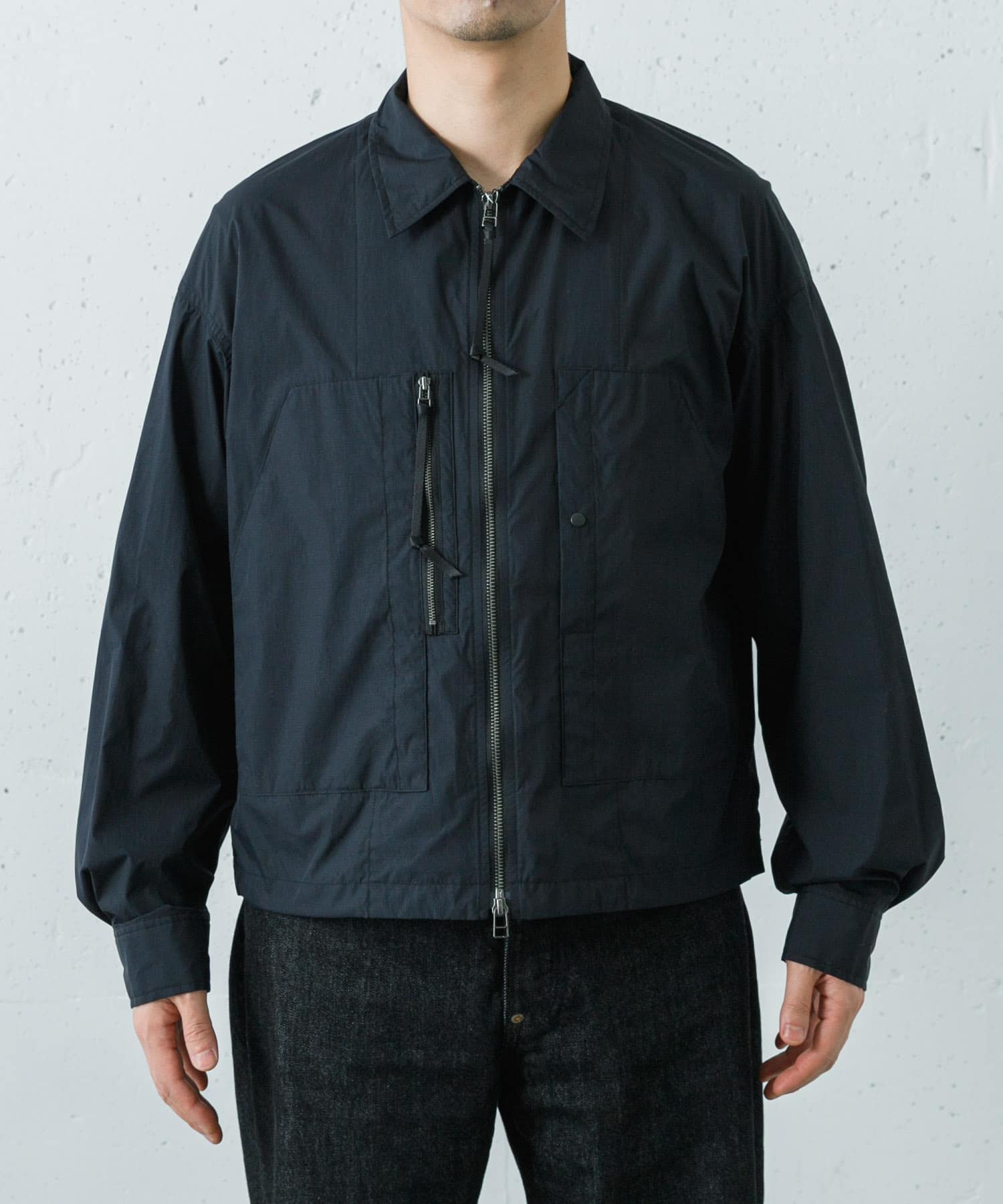 ジャケット黒 Product Twelve ZIP UP UTILITY SHIRTS(2 BLACK): トップス｜URBAN