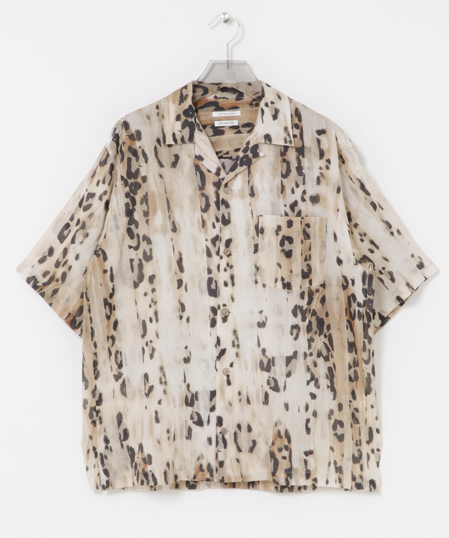 COUTURE D’ADAM　LEOPARD OPEN COLLAR  SHIRTS