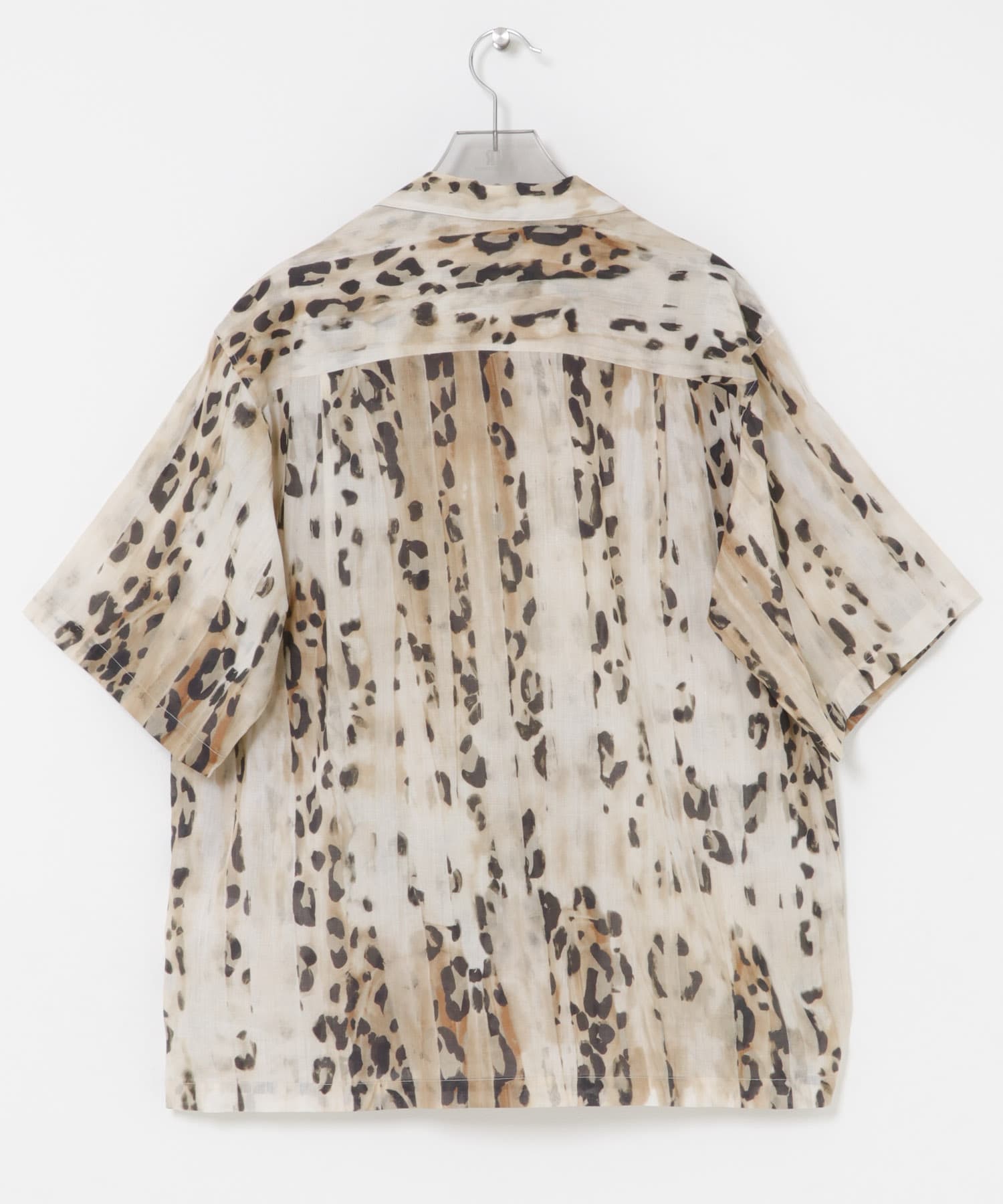 COUTURE D’ADAM　LEOPARD OPEN COLLAR  SHIRTS BEIGE 40