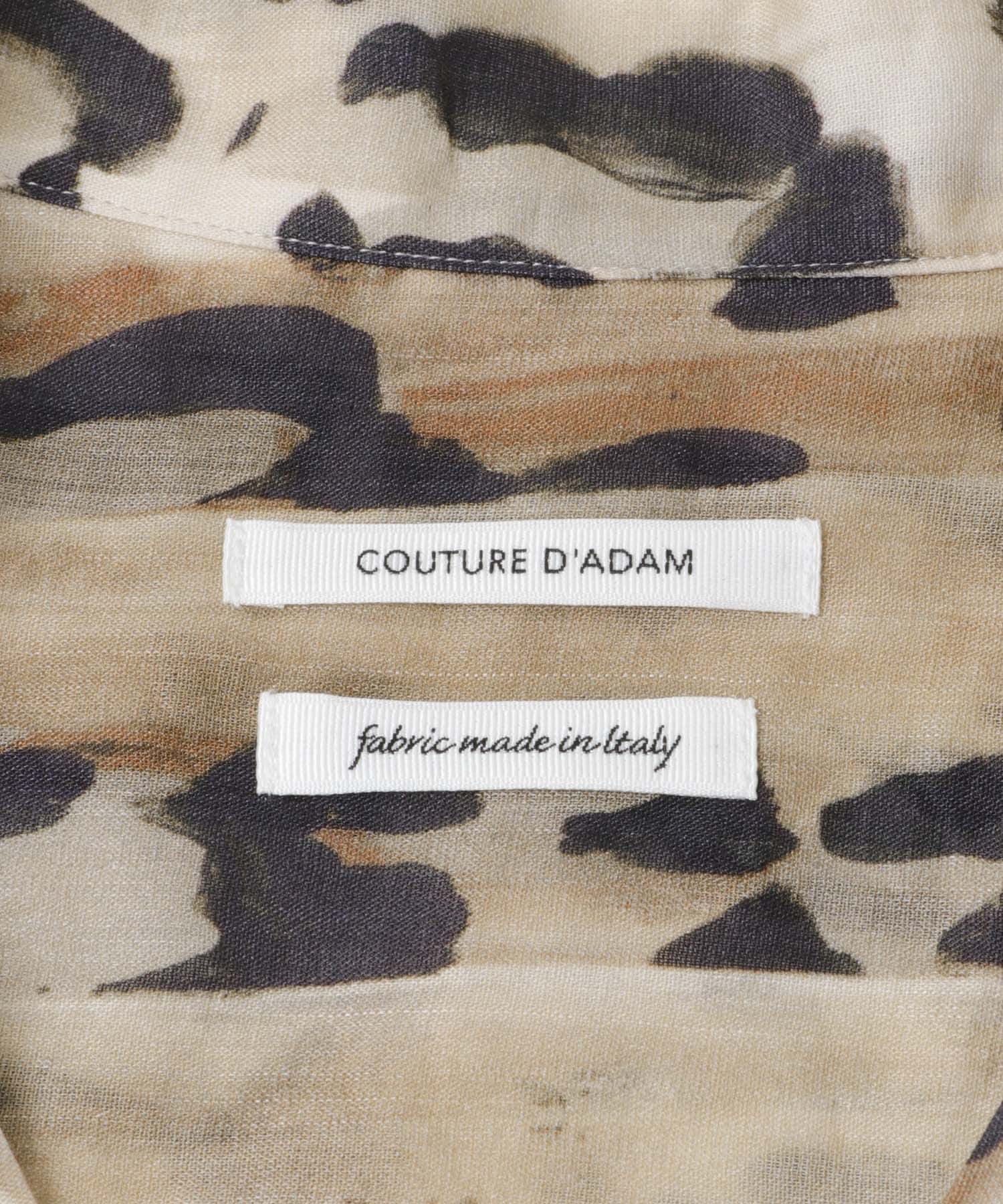 COUTURE D’ADAM　LEOPARD OPEN COLLAR  SHIRTS BEIGE 40