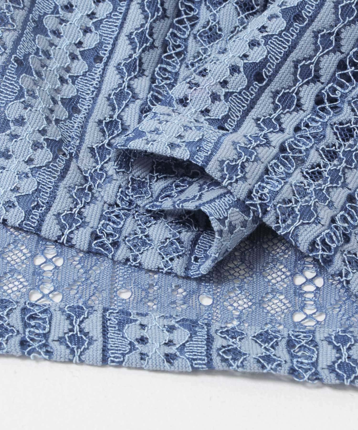 Needles　SHORT-SLEEVE WIDESPREAD COLLAR SHIRTS BLUE S