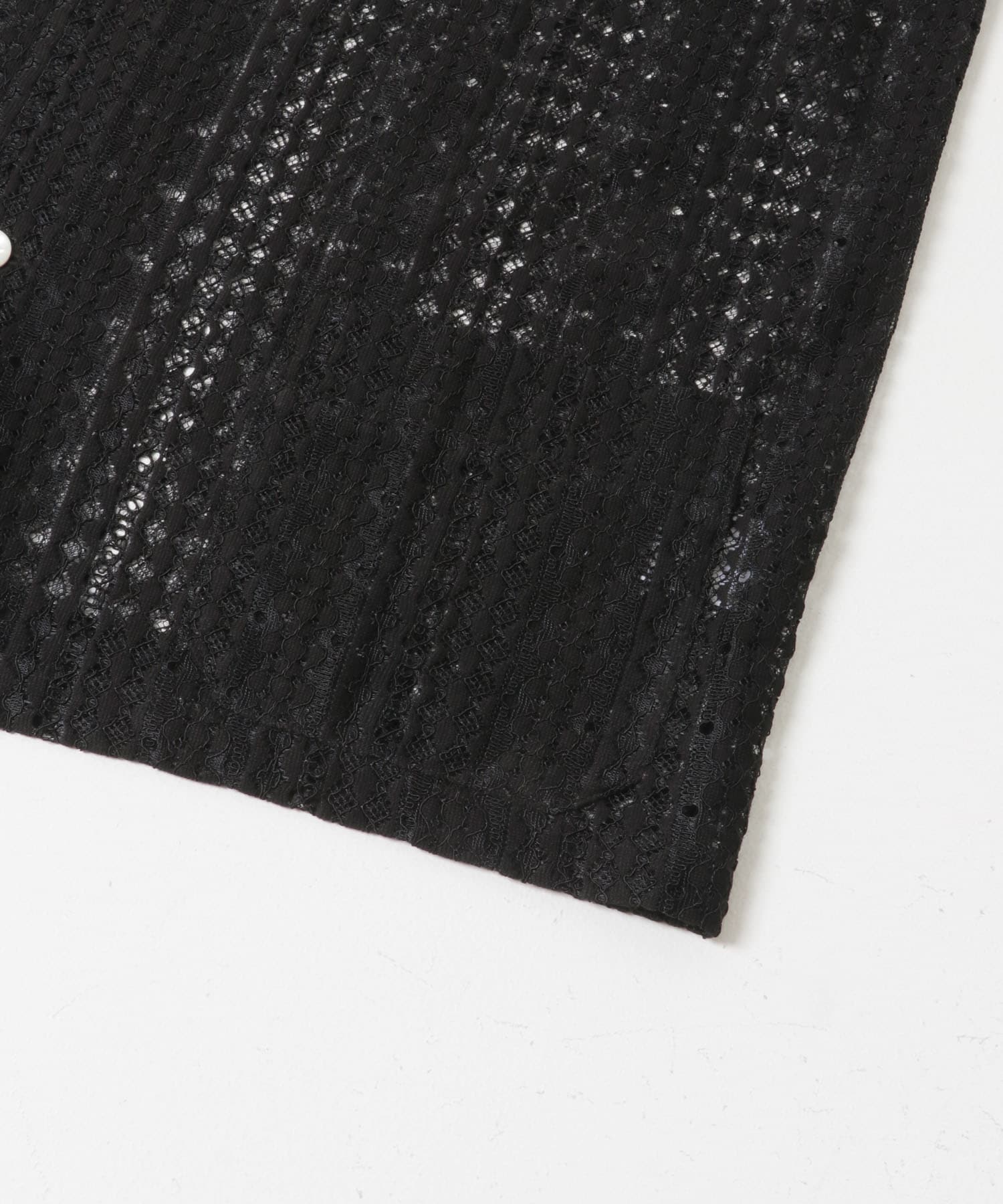 Needles　SHORT-SLEEVE WIDESPREAD COLLAR SHIRTS BLACK S