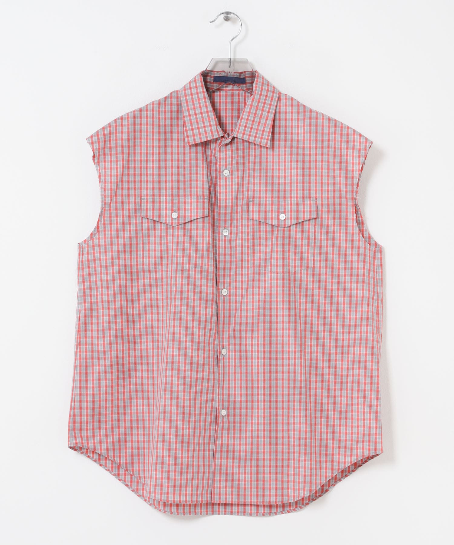 semoh　CUT-OFF D POCKET SHIRTS