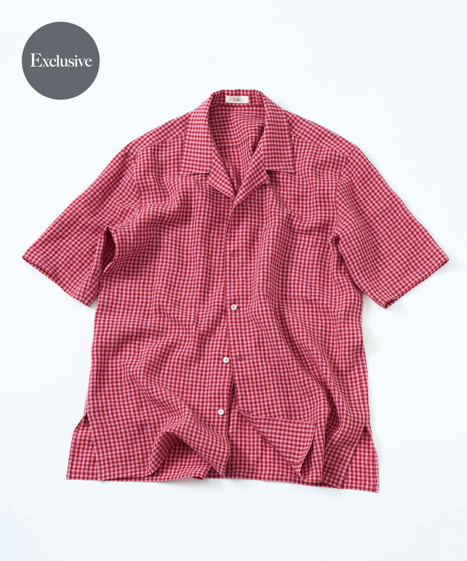 『別注』Cale×URBAN RESEARCH　ギンガムチェック SHORT-SLEEVE SHIRTS
