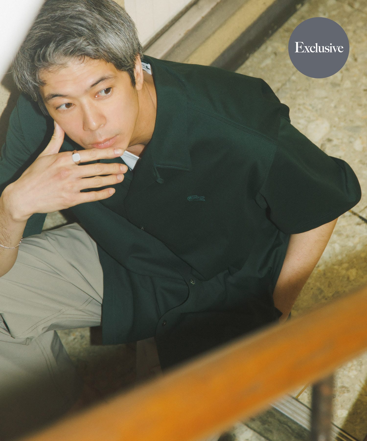 『別注』LACOSTE×URBAN RESEARCH　FUNCTIONAL PIQUE OP SHIRTS