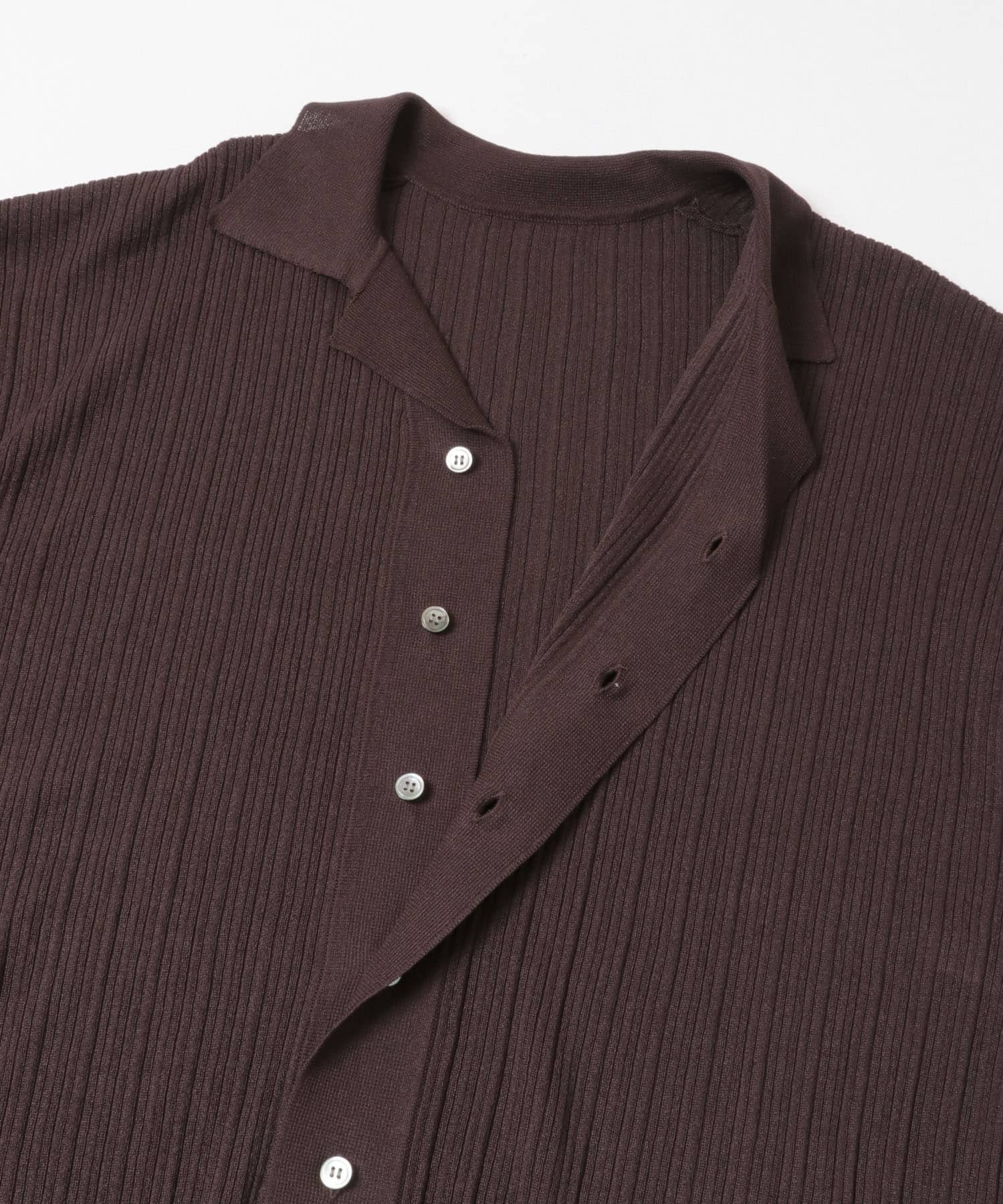 『別注』crepuscule×URBAN RESEARCH　WASHI SHORT-SLEEVE SHIRTS BROWN 1
