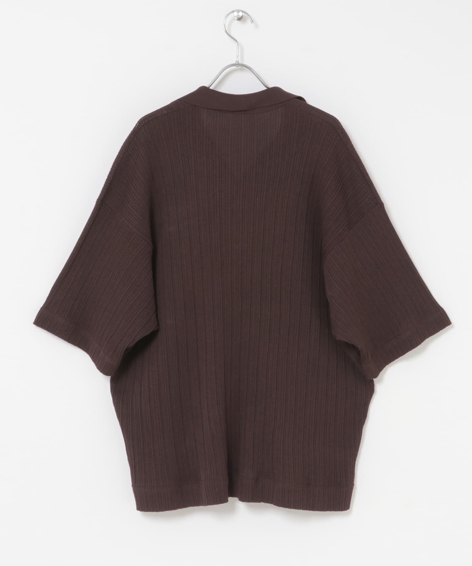 『別注』crepuscule×URBAN RESEARCH　WASHI SHORT-SLEEVE SHIRTS BROWN 1