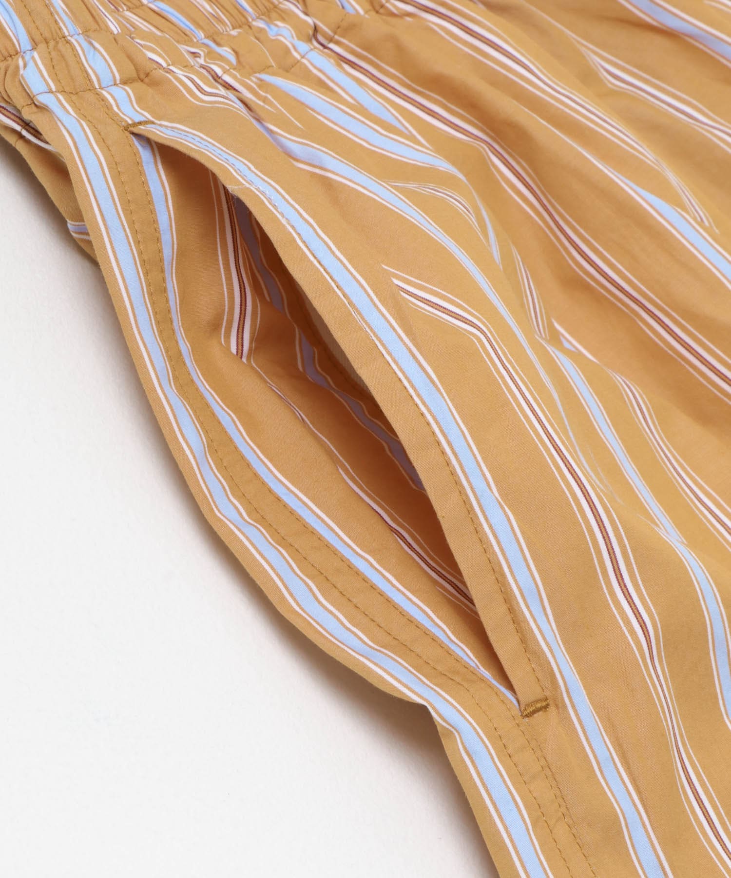 Marvine Pontiak Shirt Makers　EASY SHORTS ORANGE ST One