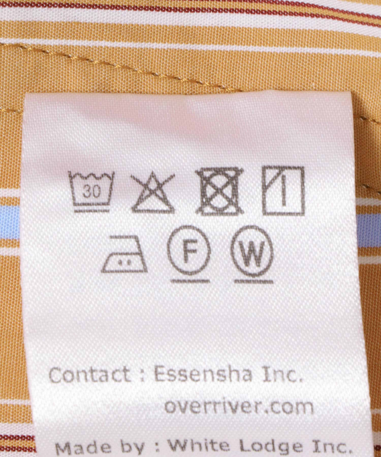 Marvine Pontiak Shirt Makers　EASY SHORTS ORANGE ST One