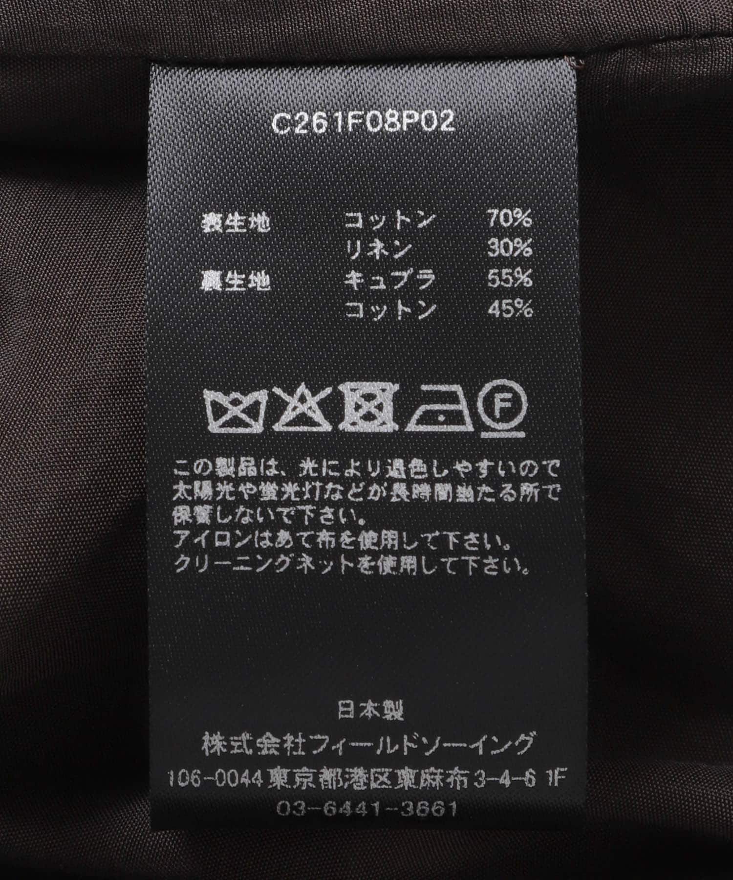 Cale　コットンリネンウェザータンブラーショーツ テツクロ 3