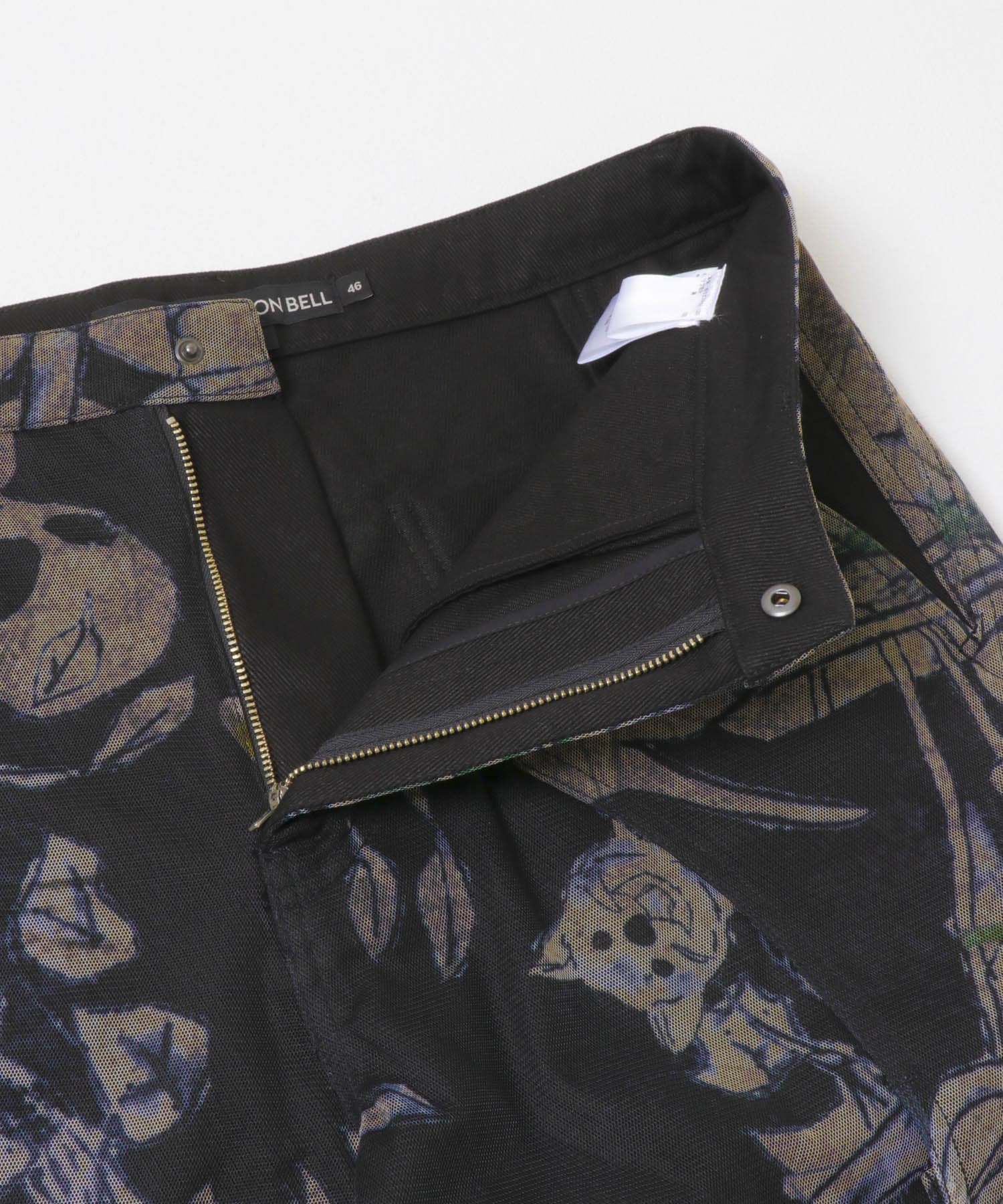 Andersson Bell FLOWER OVERLAY CARGO SHORTS(46 BLK/BEI): ボトム