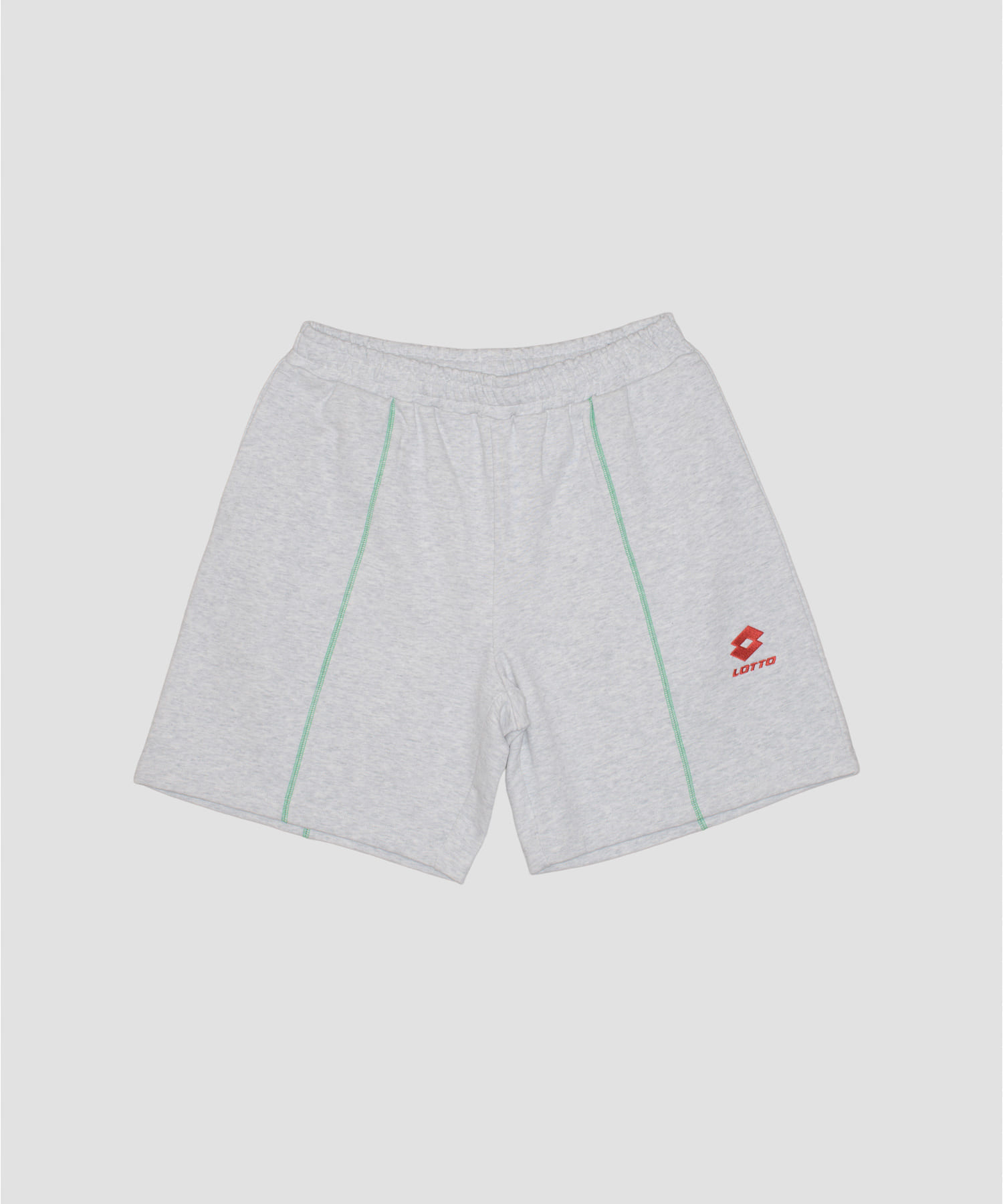 LOTTO　COLOR STITCH SWEAT SHORTS ASH GRAY M