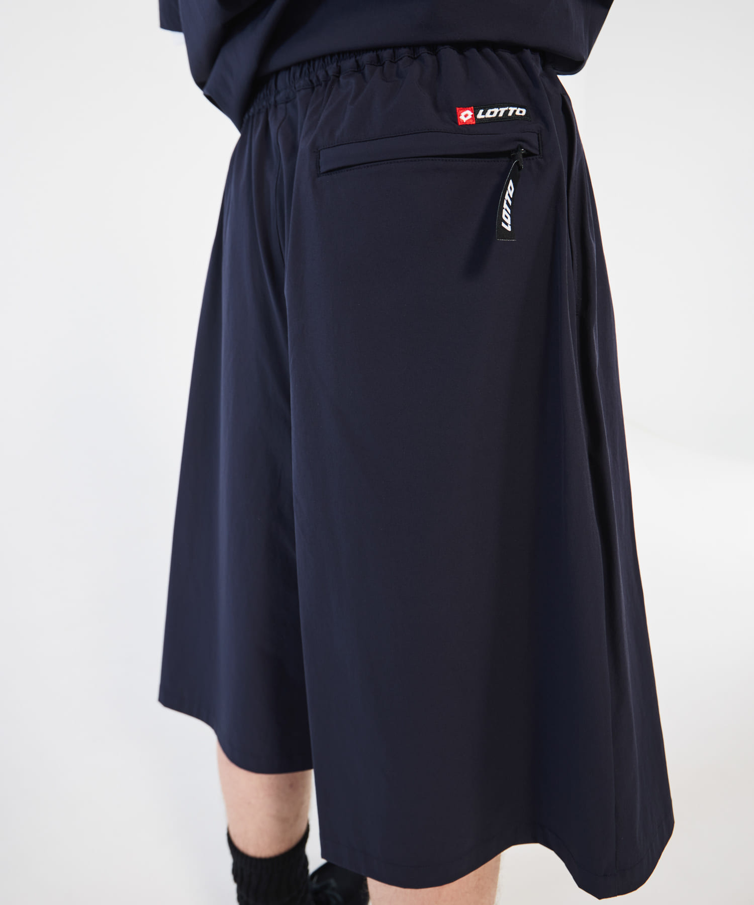 LOTTO　4WAY STRETCH NYLON SHORTS NAVY M