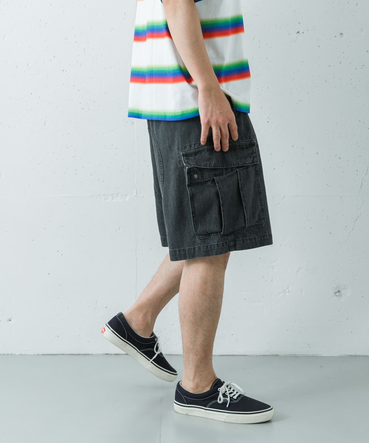LOTTO　DENIM CARGO SHORTS