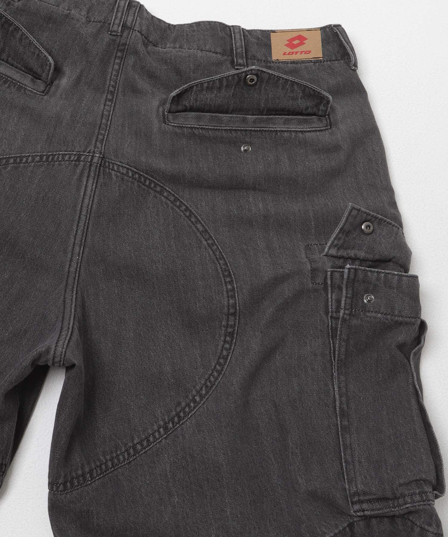 LOTTO　DENIM CARGO SHORTS BLACK M