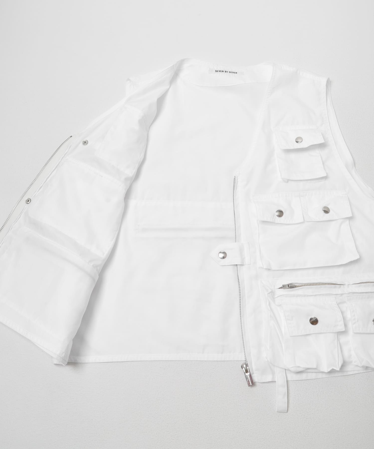 SEVEN BY SEVEN　HUNTING SHORT VEST 030 WHITE M