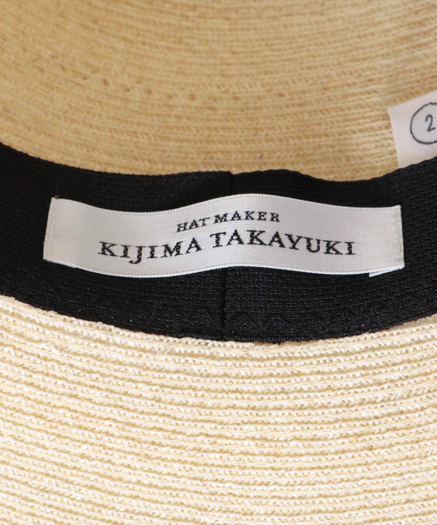 KIJIMA TAKAYUKI　ABACA CENTER CREASE HAT BEIGE 2