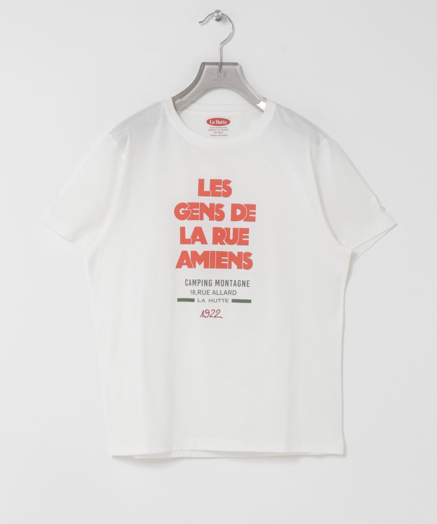 『別注』La Hutte×URBAN RESEARCH　Tシャツ レッド×グリーン Free