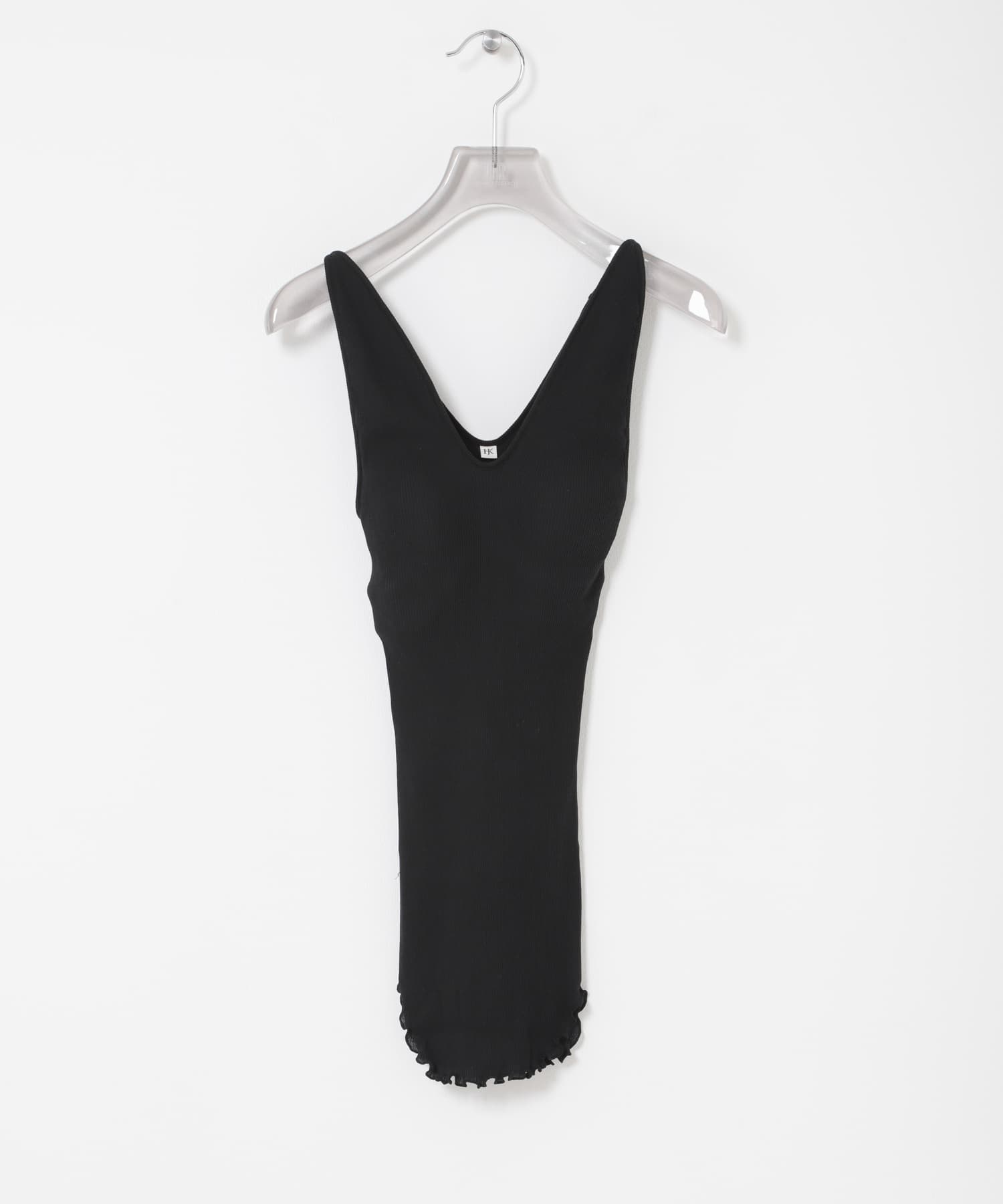 HAKUJI　TWIST COTTON V-NECK TANK
