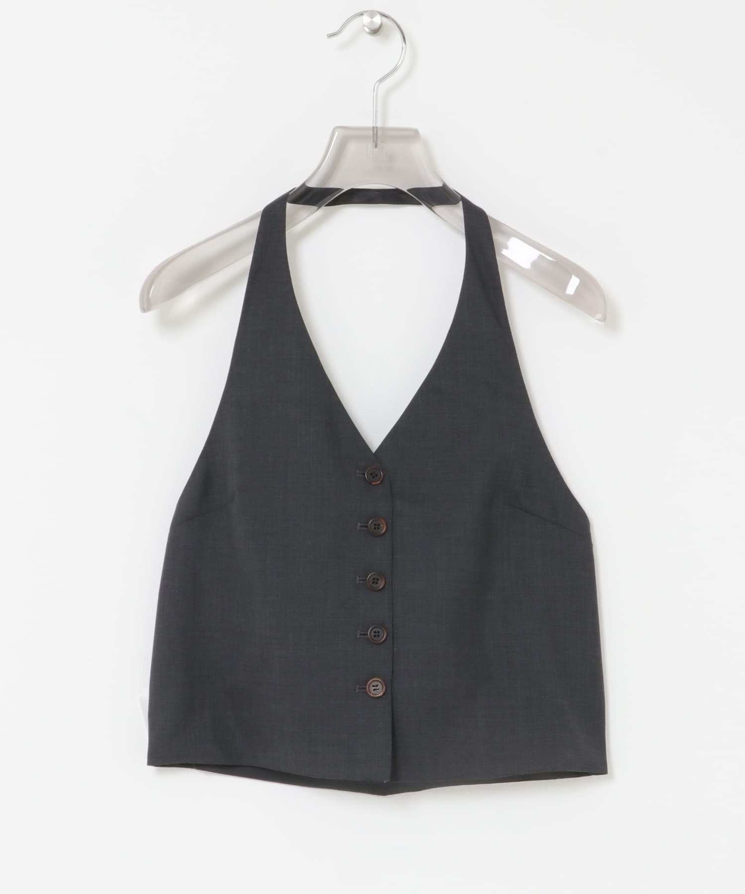 AMOMENTO　WOOL HALTERNECK TOP