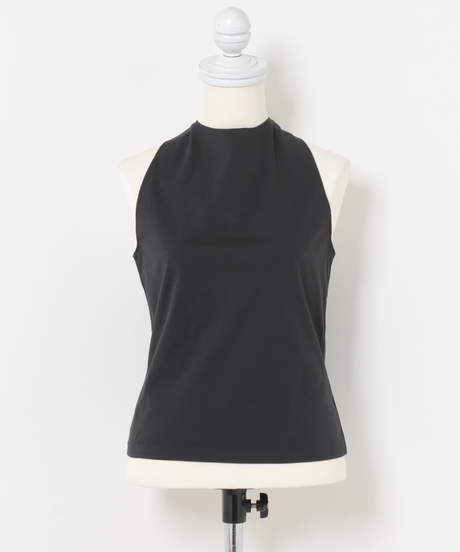 AMOMENTO　JERSEY HALTER NECK TOP