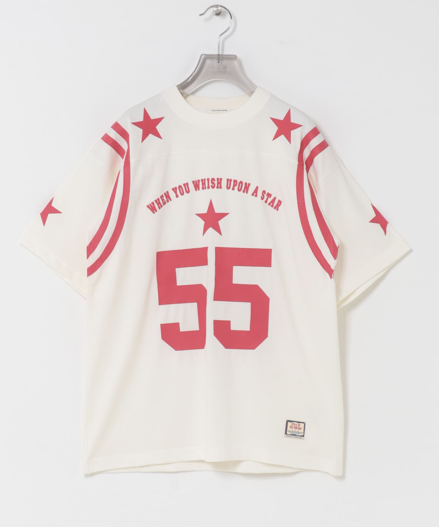 COUTURE D’ADAM　OLD AMERICAN FOOTBALL  SHIRTS WHITE RED 38