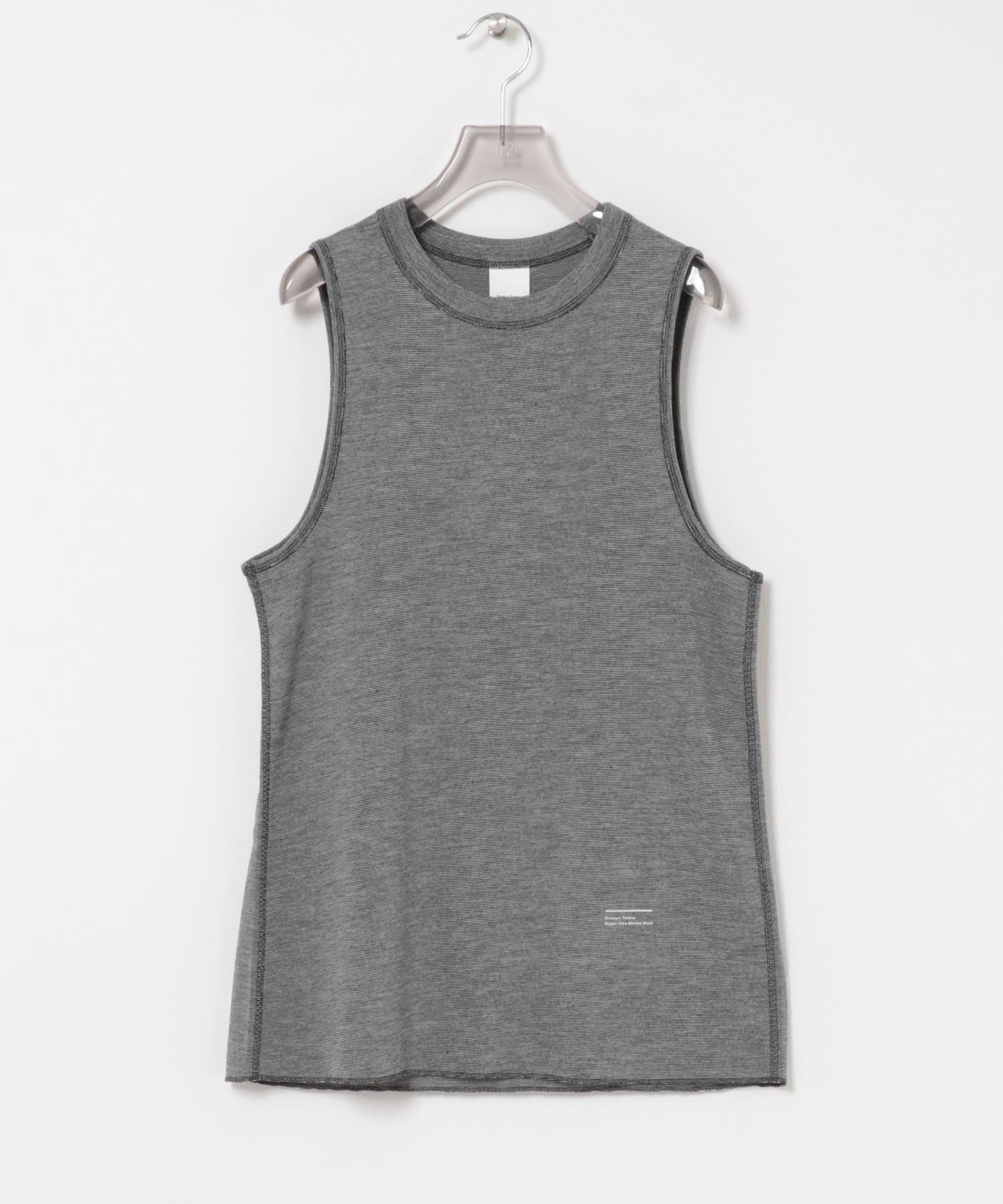Product Twelve　MELINO WOOL TANK TOP CHARCOAL 1