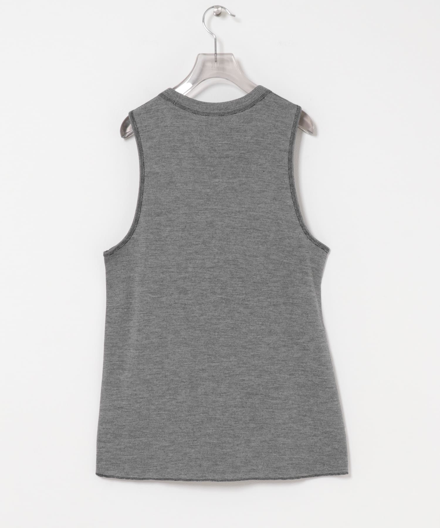 Product Twelve　MELINO WOOL TANK TOP CHARCOAL 1
