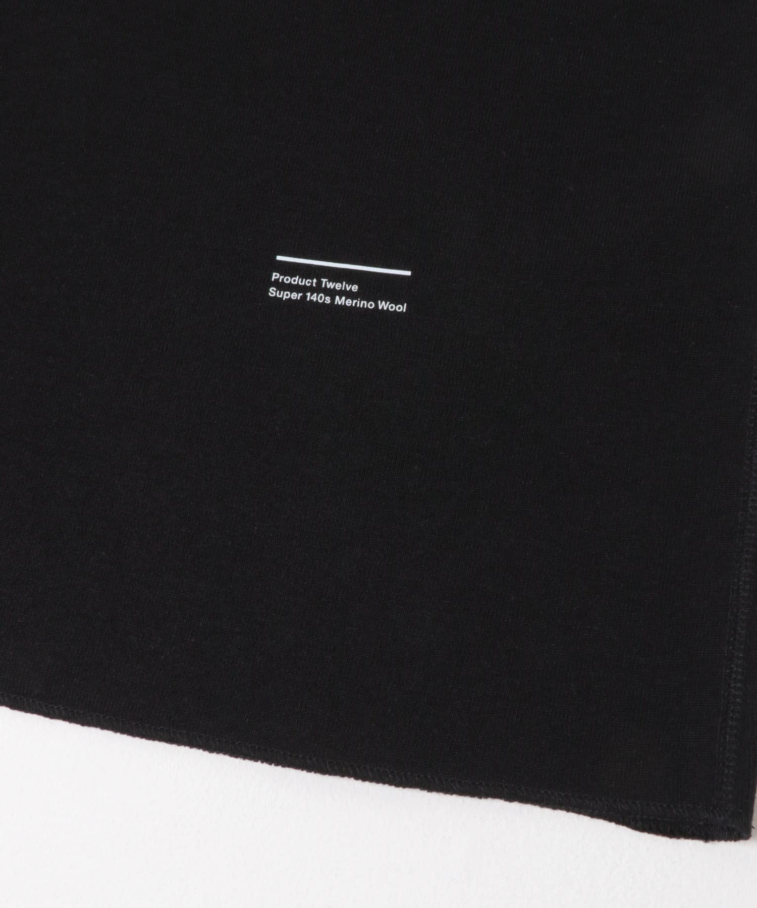 Product Twelve　MELINO WOOL TANK TOP BLACK 1