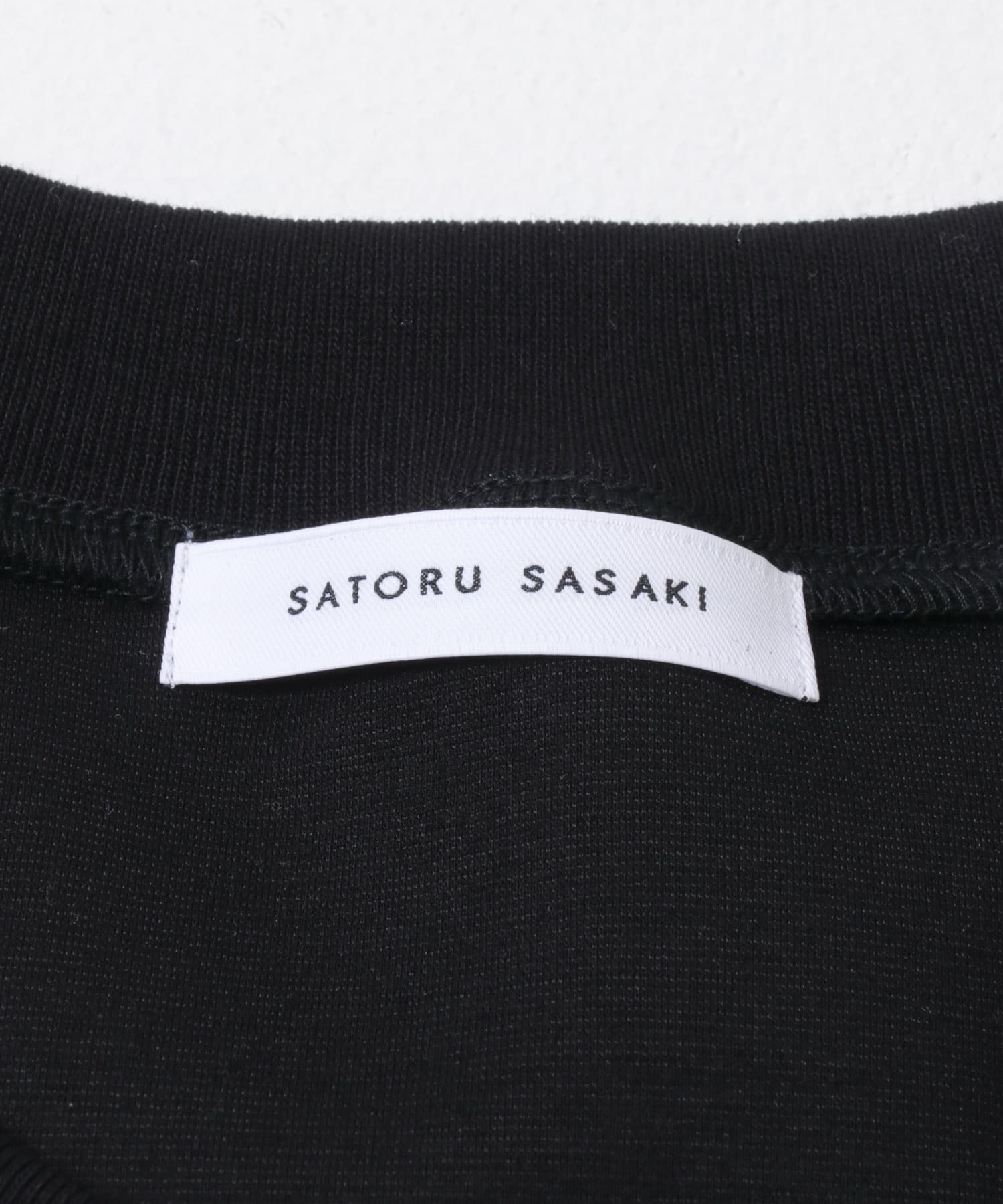 SATORU SASAKI　ショルダーパッドTシャツ BLACK 2