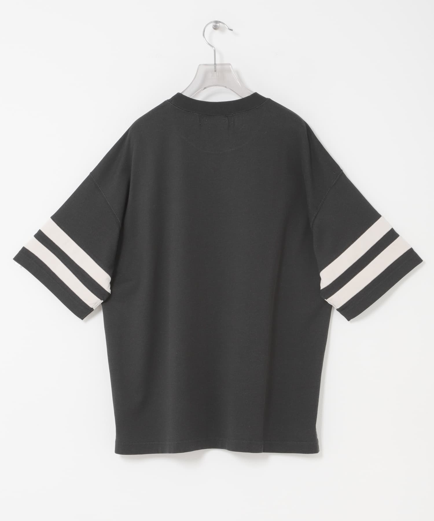 REMI RELIEF　R/C天竺フットボールTシャツ CHARCOAL S