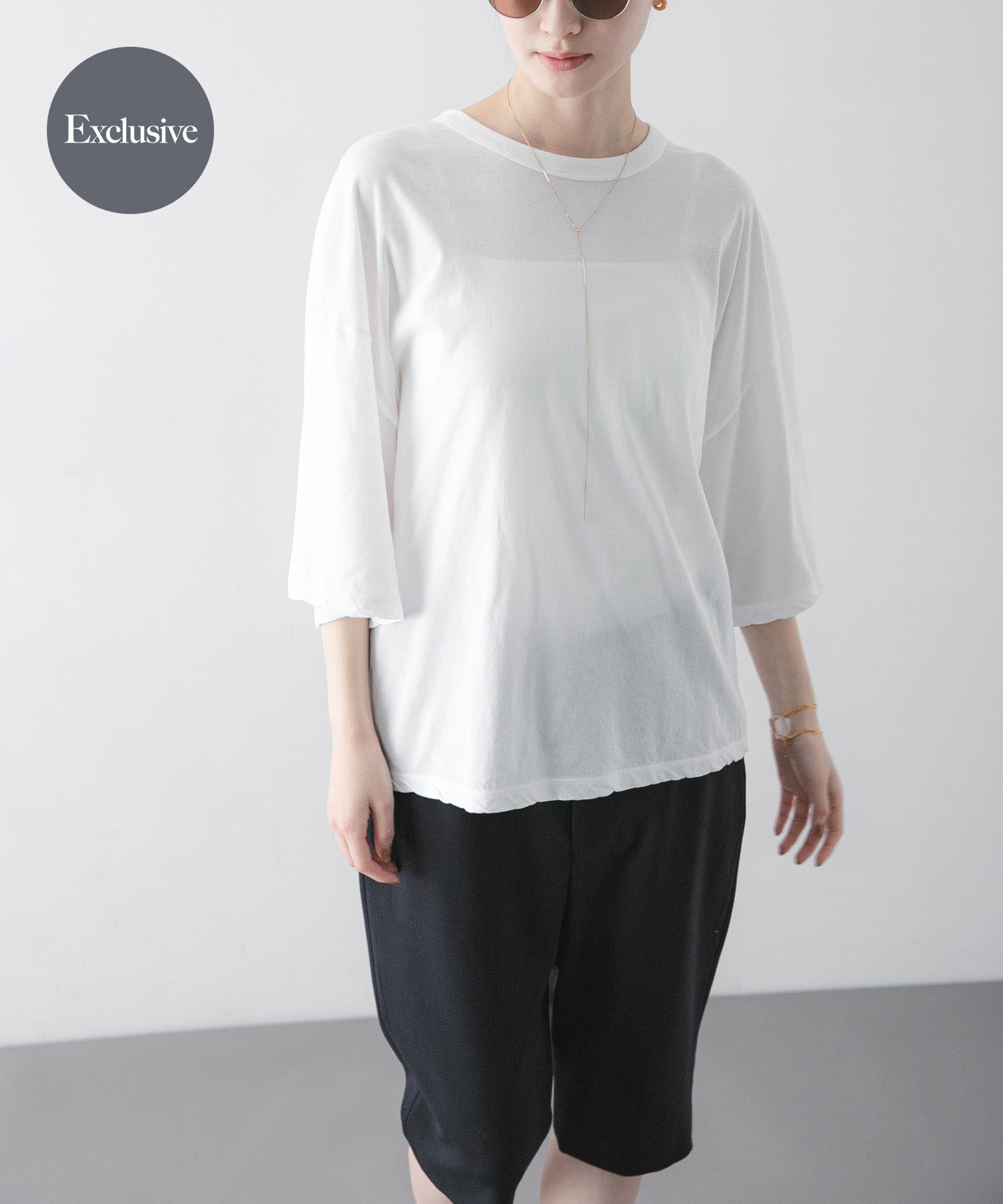 別注』ATON×URBAN RESEARCH WIDE SLEEVE T-SHIRTS(Free PINK