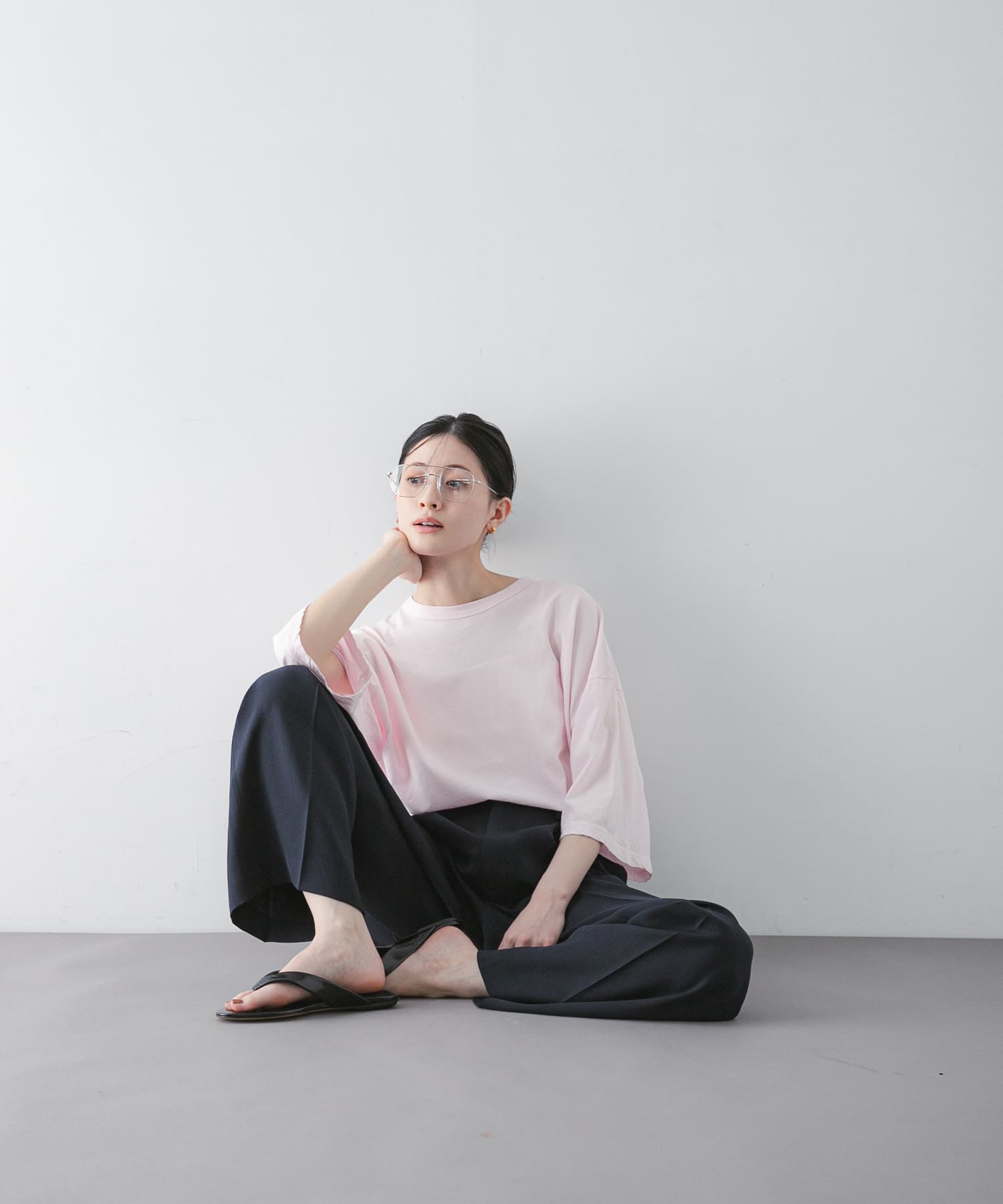 別注』ATON×URBAN RESEARCH WIDE SLEEVE T-SHIRTS(Free PINK