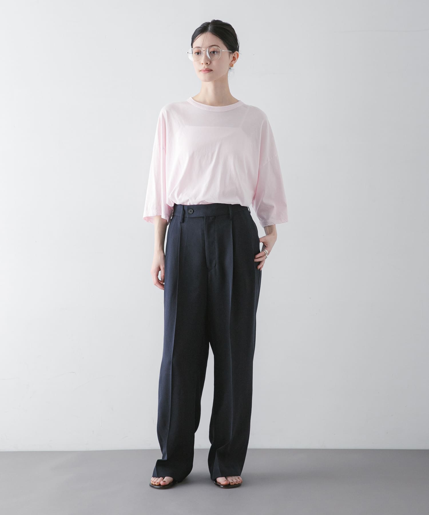 別注』ATON×URBAN RESEARCH WIDE SLEEVE T-SHIRTS(Free PINK