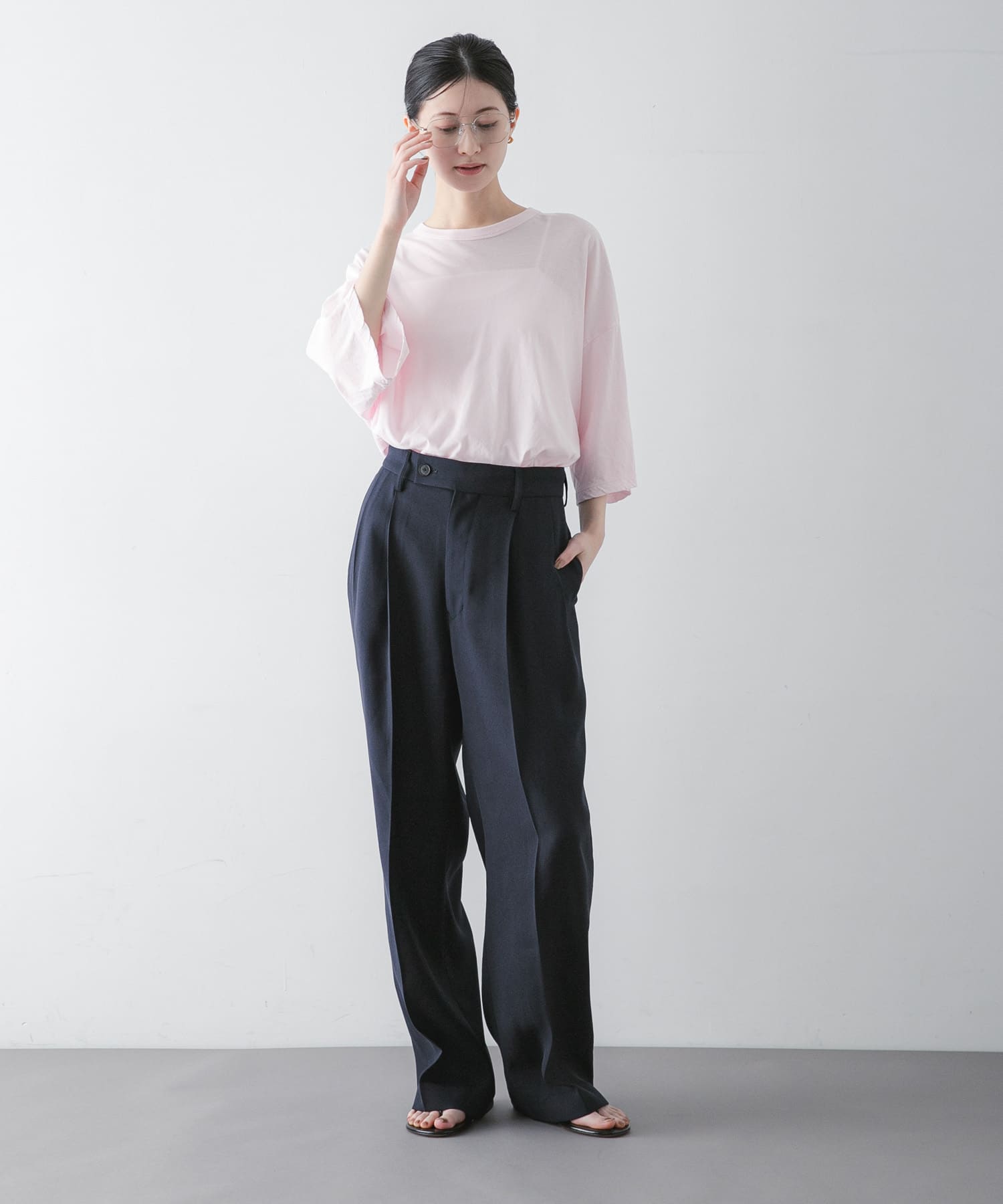 別注』ATON×URBAN RESEARCH WIDE SLEEVE T-SHIRTS(Free PINK