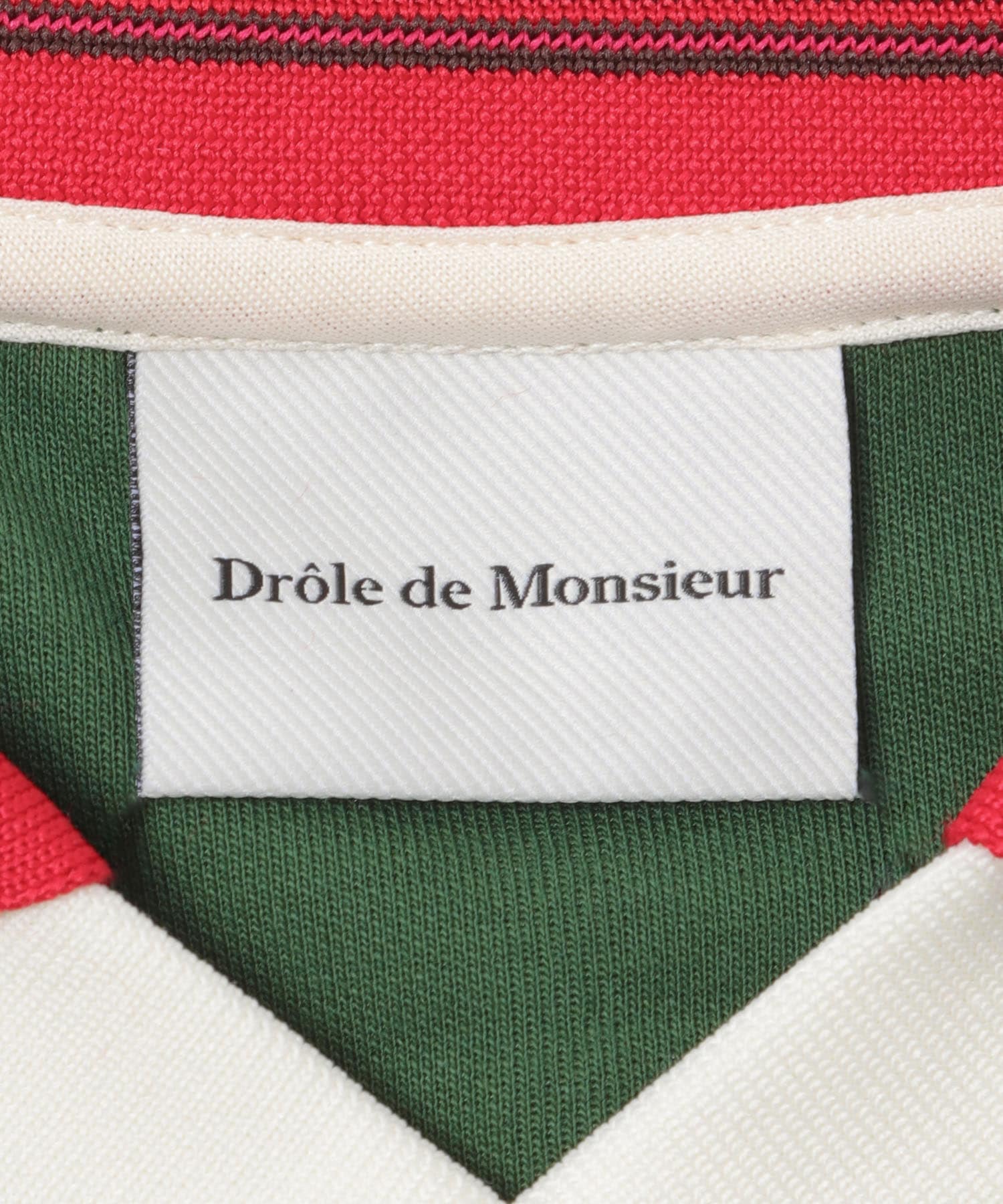 Drole de Monsieur　POLO D HIBISCUS D GREEN XS