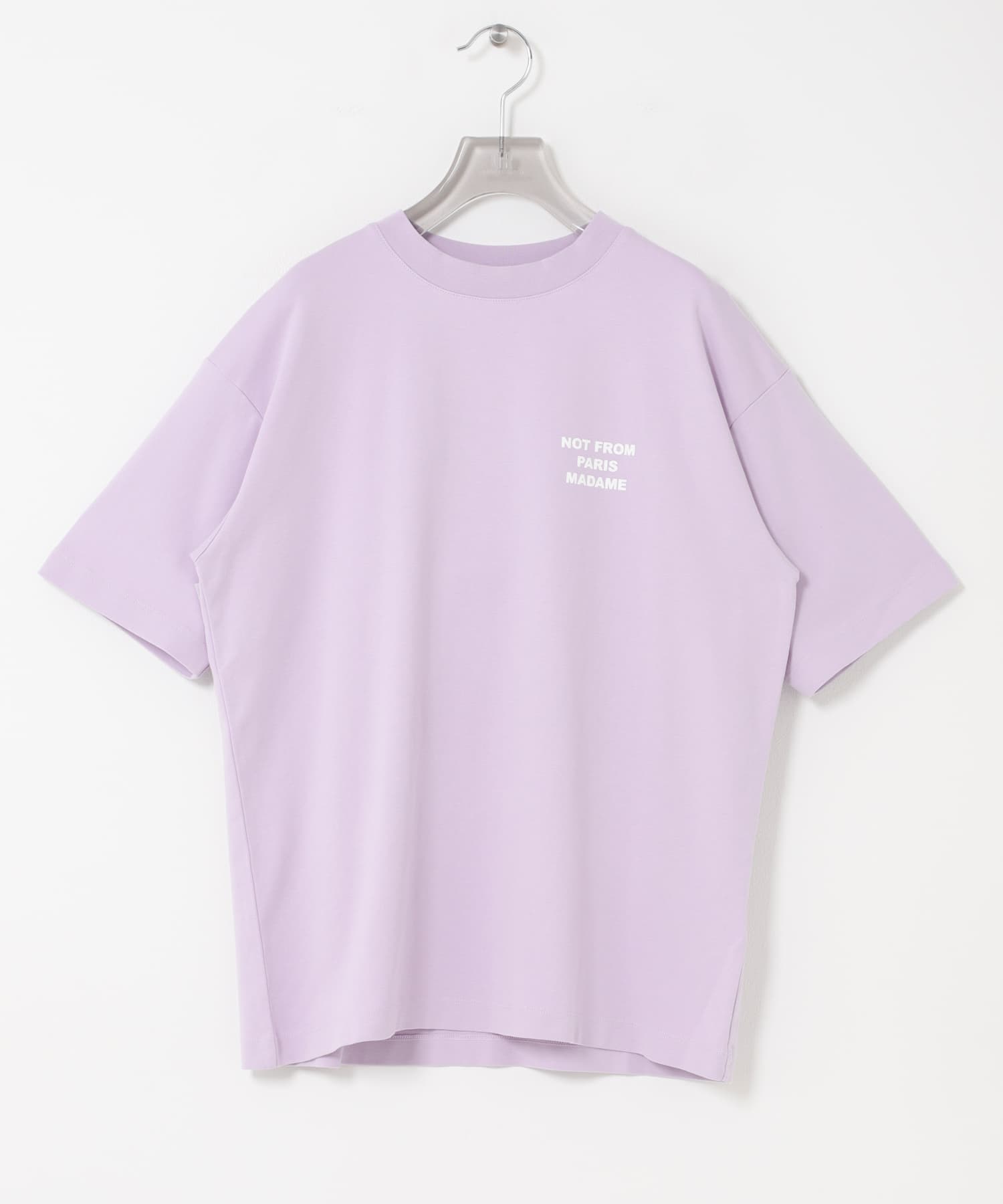 Drole de Monsieur　LE T SHIRT SLOGAN LAVANDER XS