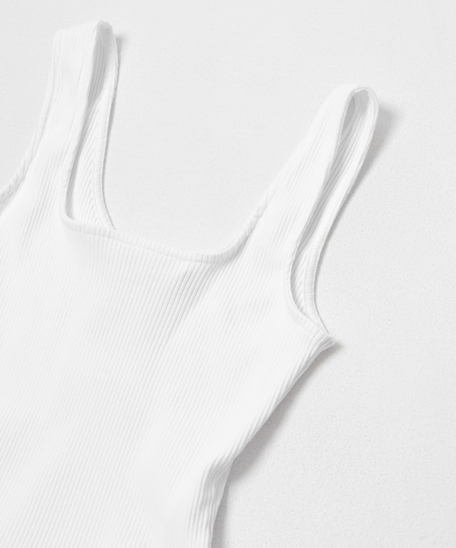 ESTHE　PEPLUM TANK TOP WITH LACE WHITE S