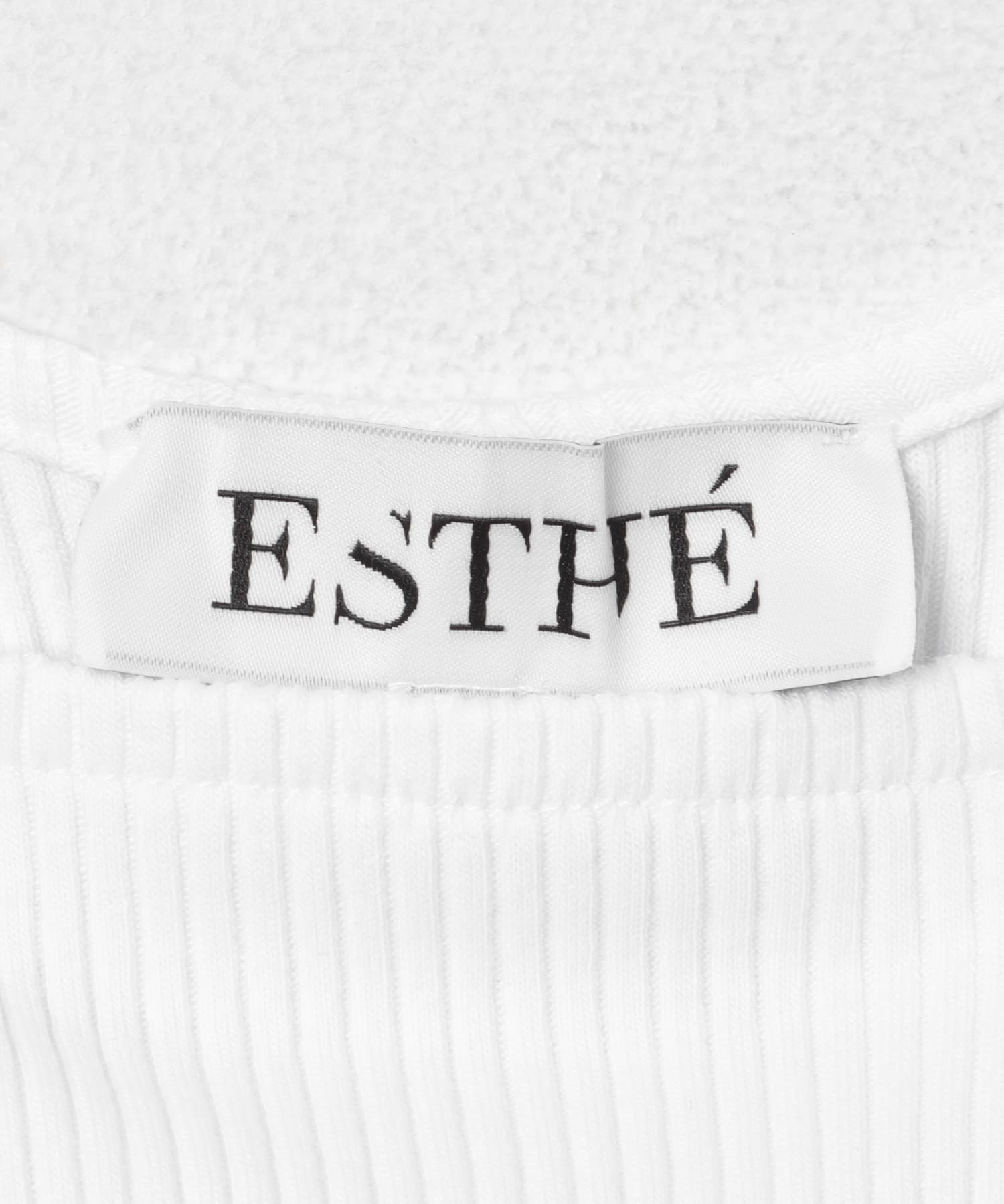 ESTHE　PEPLUM TANK TOP WITH LACE WHITE S