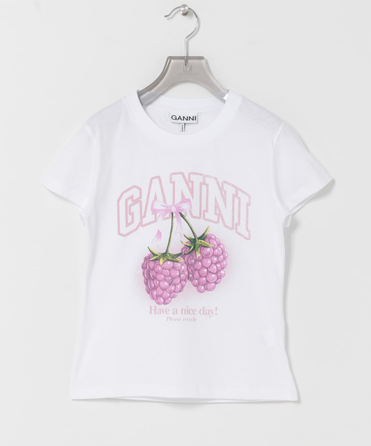 GANNI　BABY FIT T-SHIRTS RASPBERRY