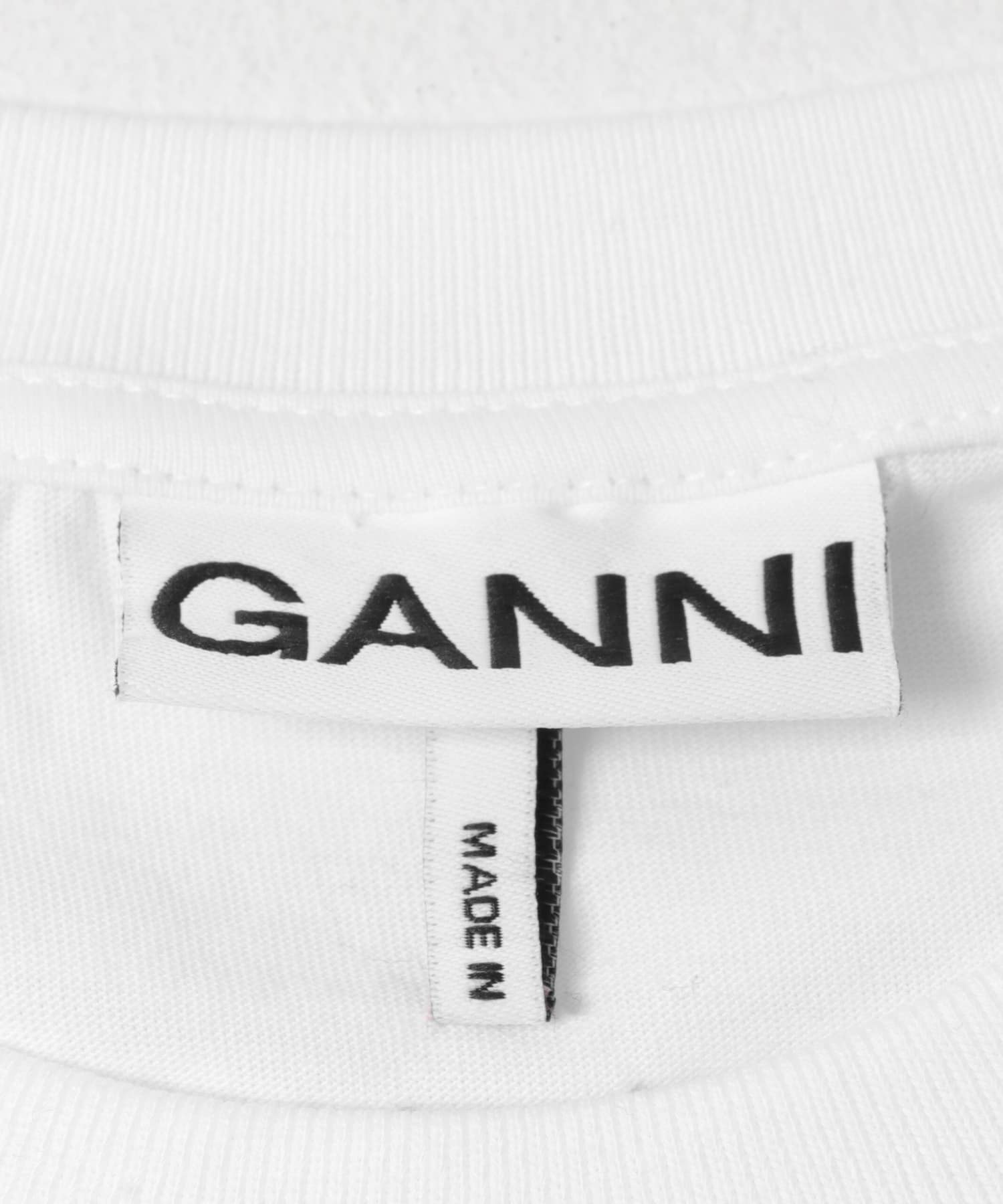 GANNI　BABY FIT T-SHIRTS RASPBERRY B WHITE S